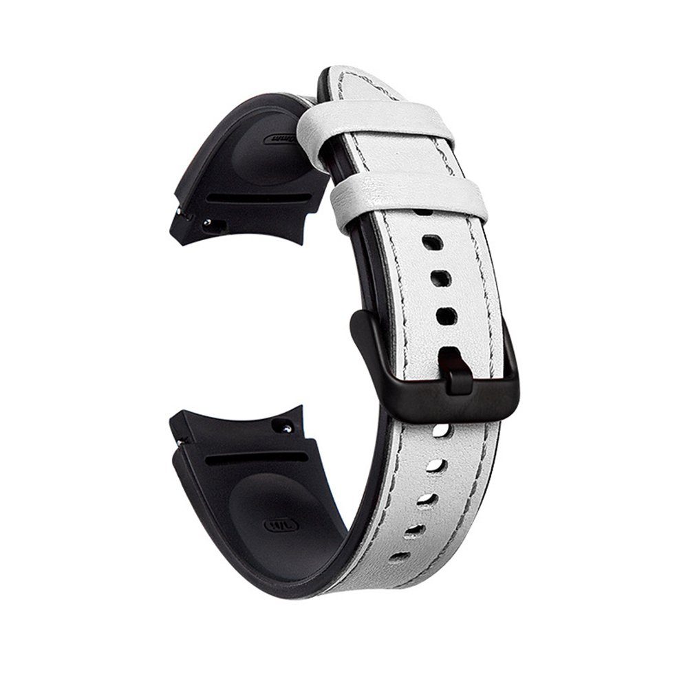 FELIXLEO Uhrenarmband Armband Kompatible Watch 6/5/4 Samsung Galaxy mit (Weiß)