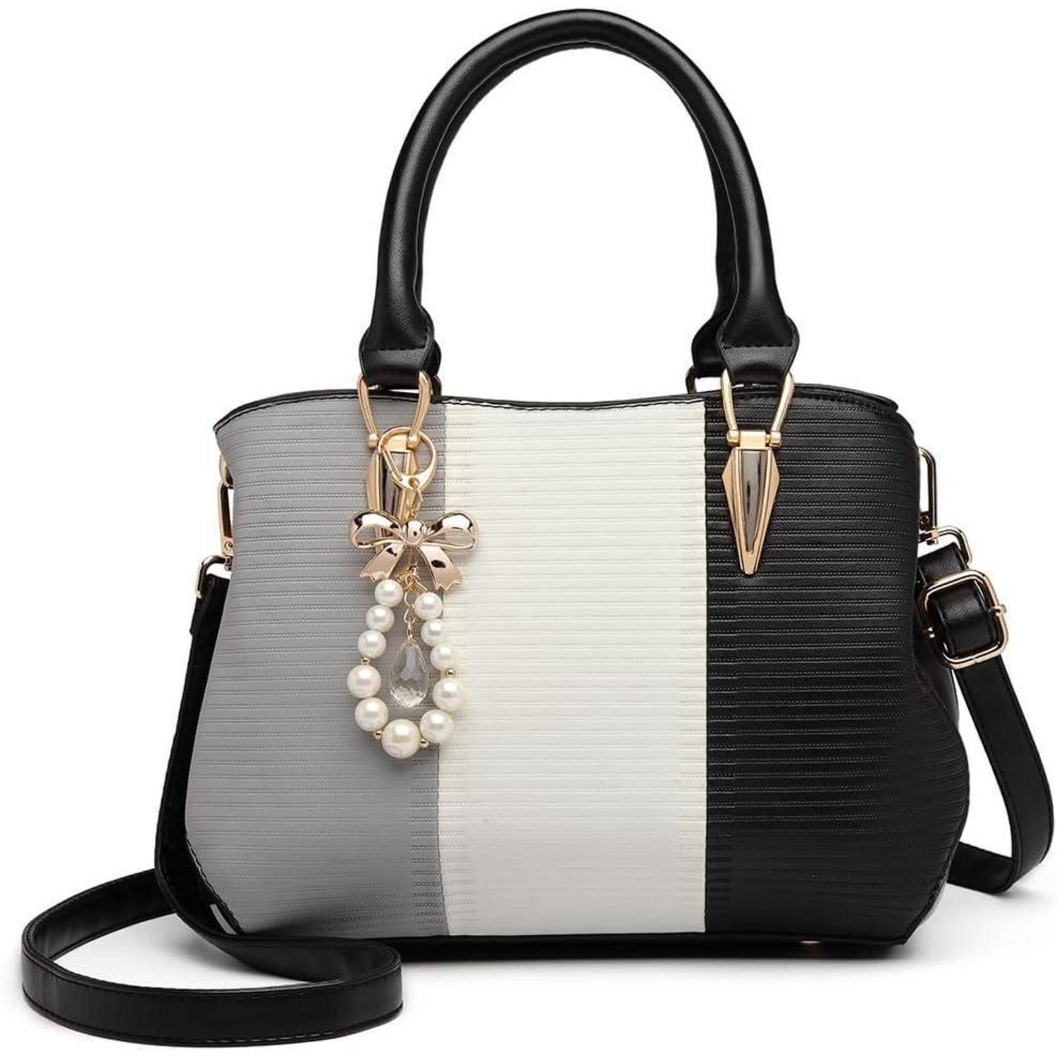 Handtasche Damen Handtasche Mittelgroß Multicolor Henkeltasche Elegant