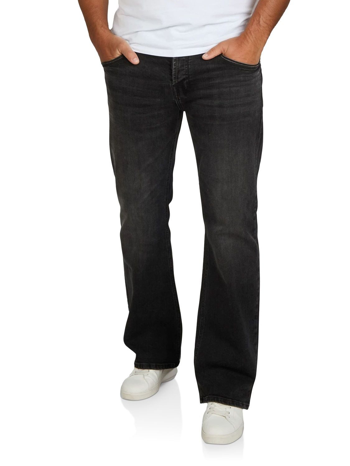 riverso Bootcut-Jeans Herren Jeanshose RIVAlan Bootcut Fit Denim Hose mit Stretch