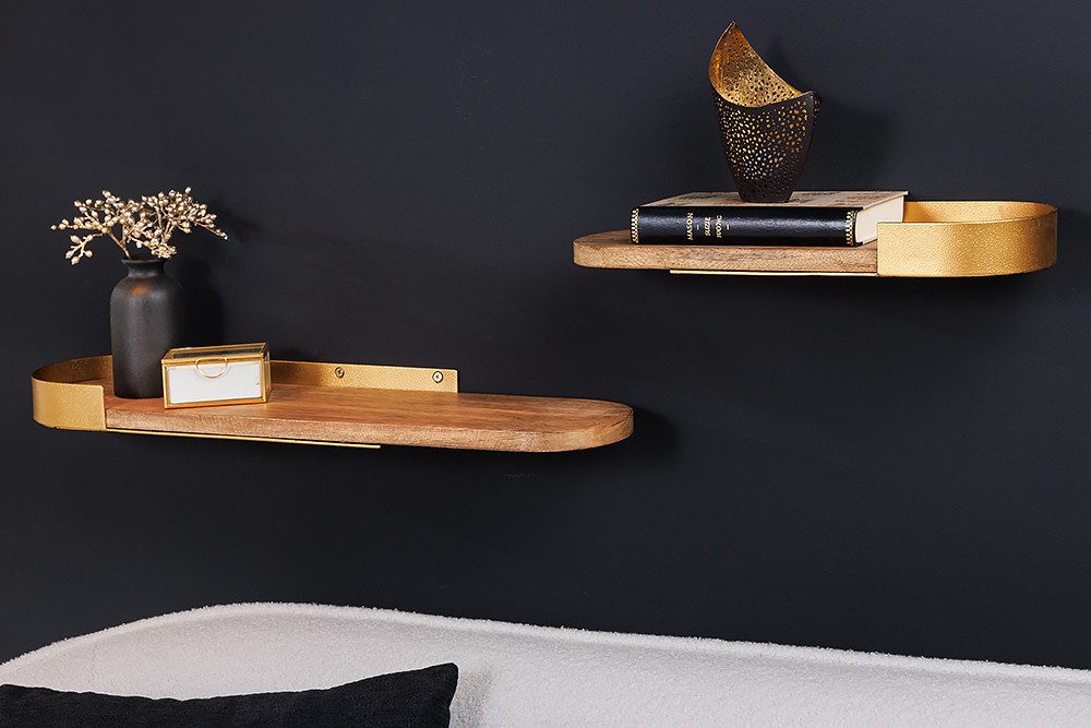 riess-ambiente Wandregal PURE NATURE 60cm gold günstig online kaufen