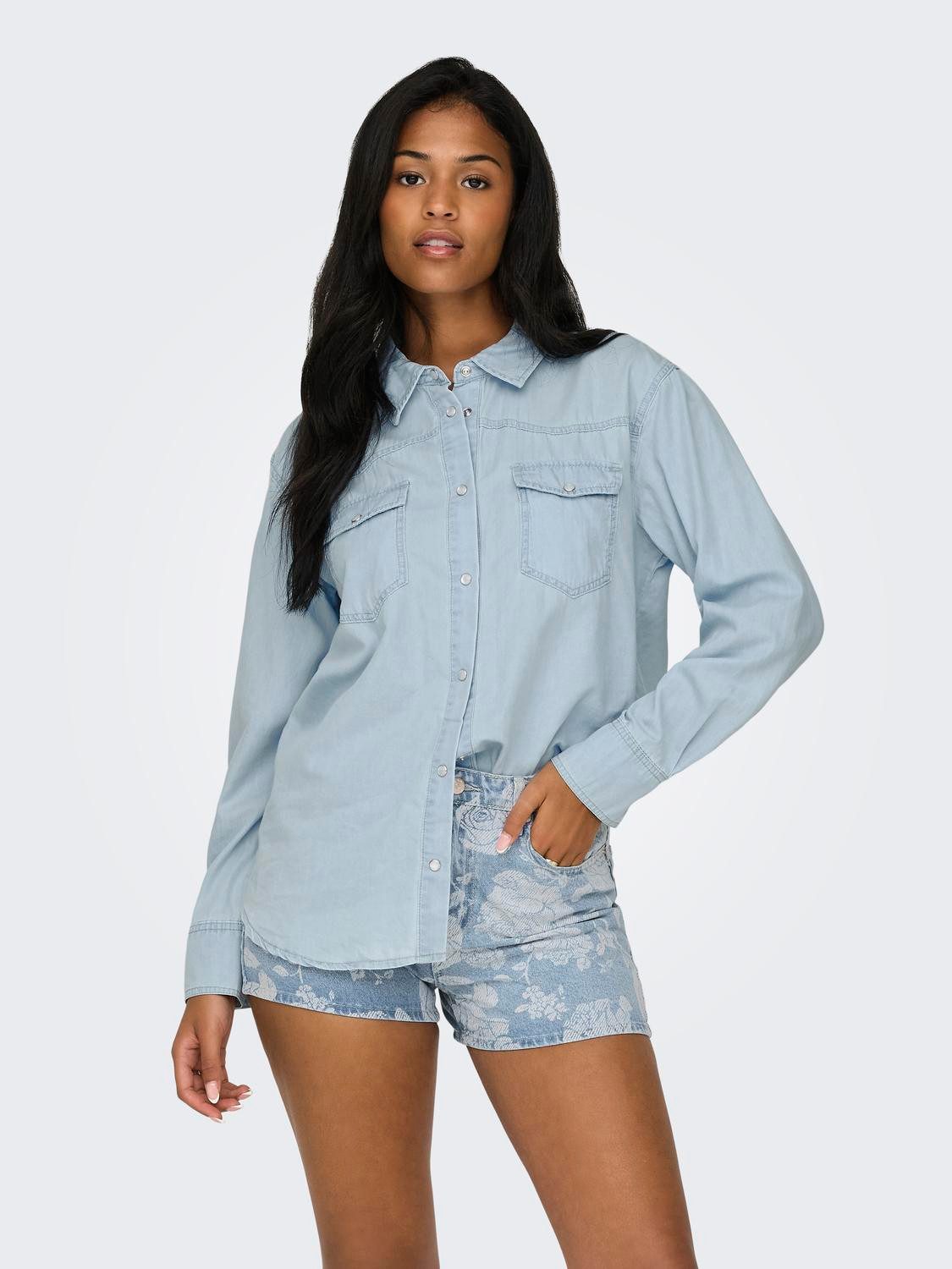 ONLY Jeansbluse ONLBEA LS LOOSE DNM SHIRT GUA, Jeanshemd von ONLY