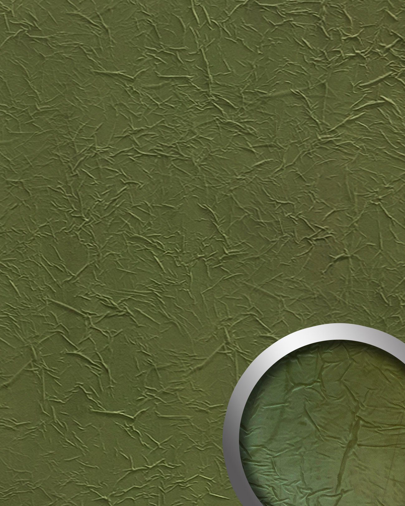 Wallface Dekorpaneele 22735-NA, BxL: 100.5x261.3 cm, 2.63 qm, (Dekorpaneel, 1-tlg., Wandverkleidung in Leder-Optik) grün, matt, samtig weich