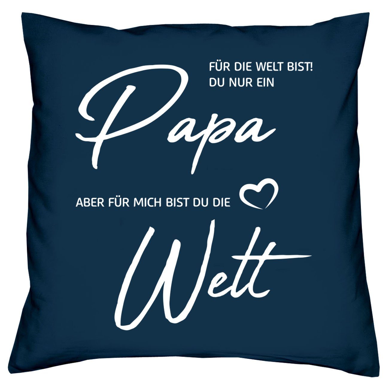 Dekokissen Weihnachten Geschenk Papa + 2 zu Mama 2 Eltern Paar Socken, und Kissen Soreso® Geschenk-Set