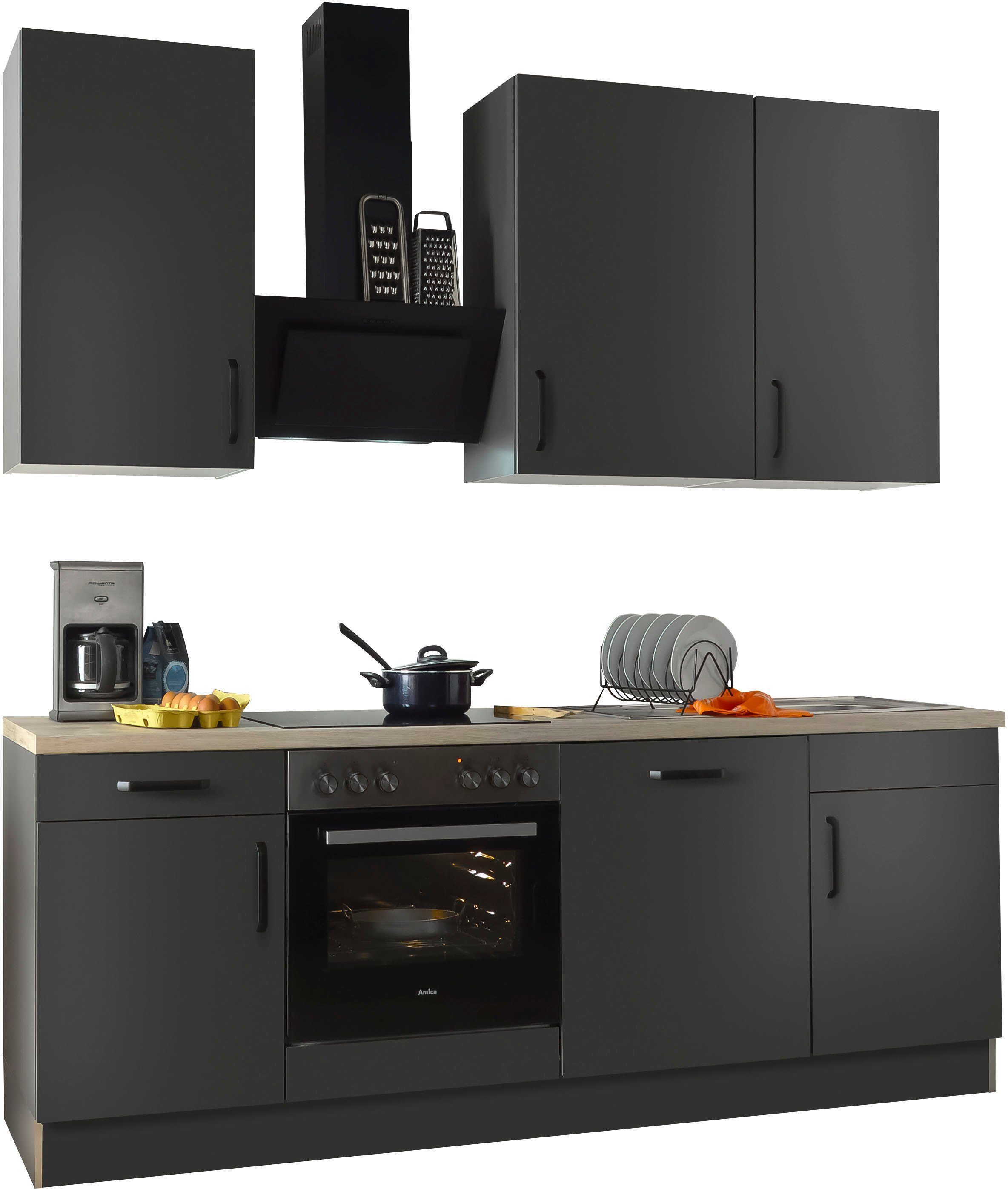 wiho Küchen Küchenzeile "Simi", wahlweise mit E-Geräten, mit verstellbaren günstig online kaufen