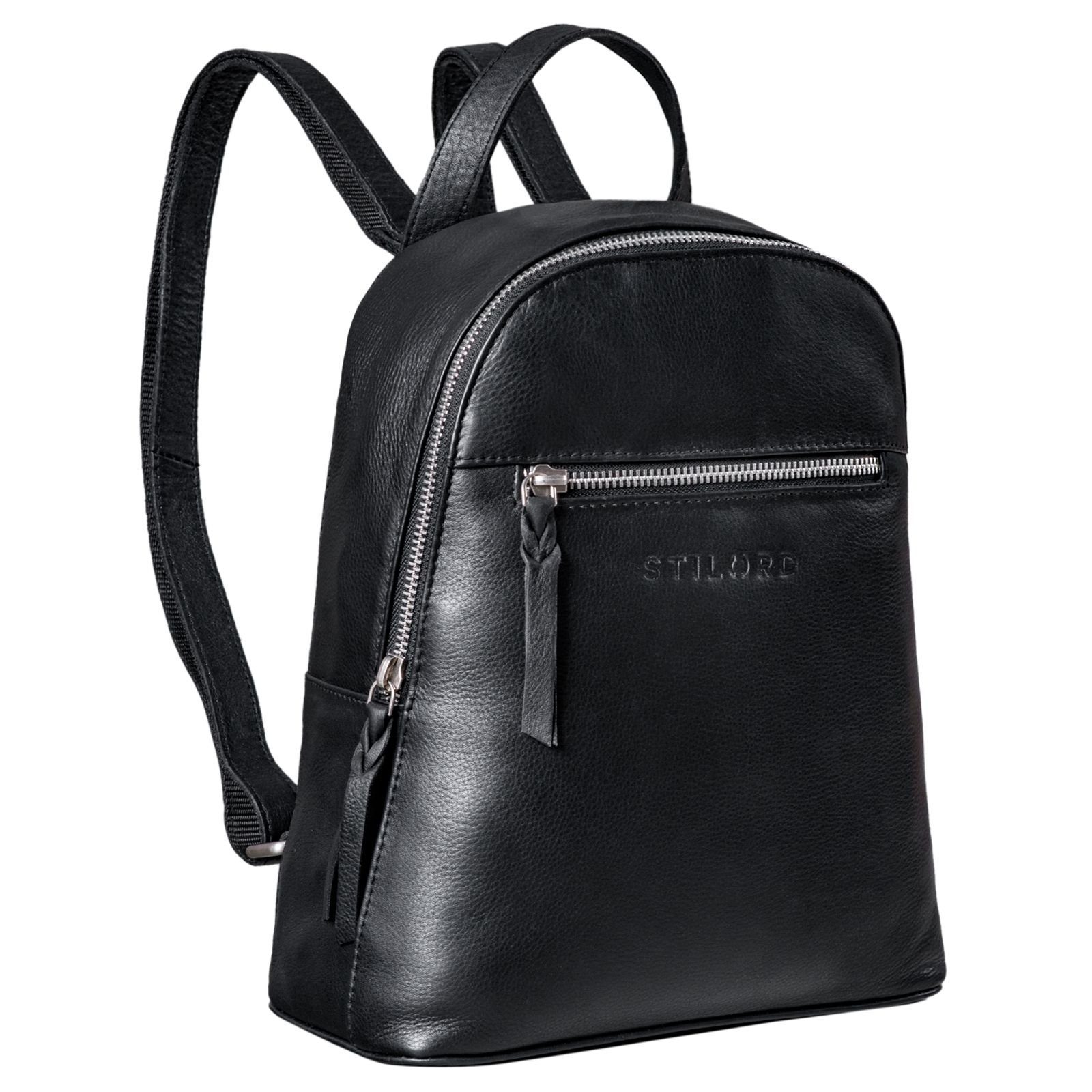 STILORD Cityrucksack "Amira" Kleiner Rucksack Frauen Leder