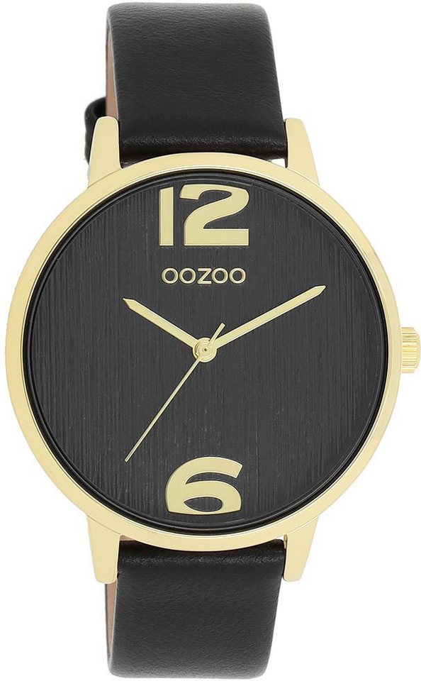 OOZOO Quarzuhr C11239, Gehäuse aus Metall, goldfarben IP-beschichtet, Ø ca.  38 mm