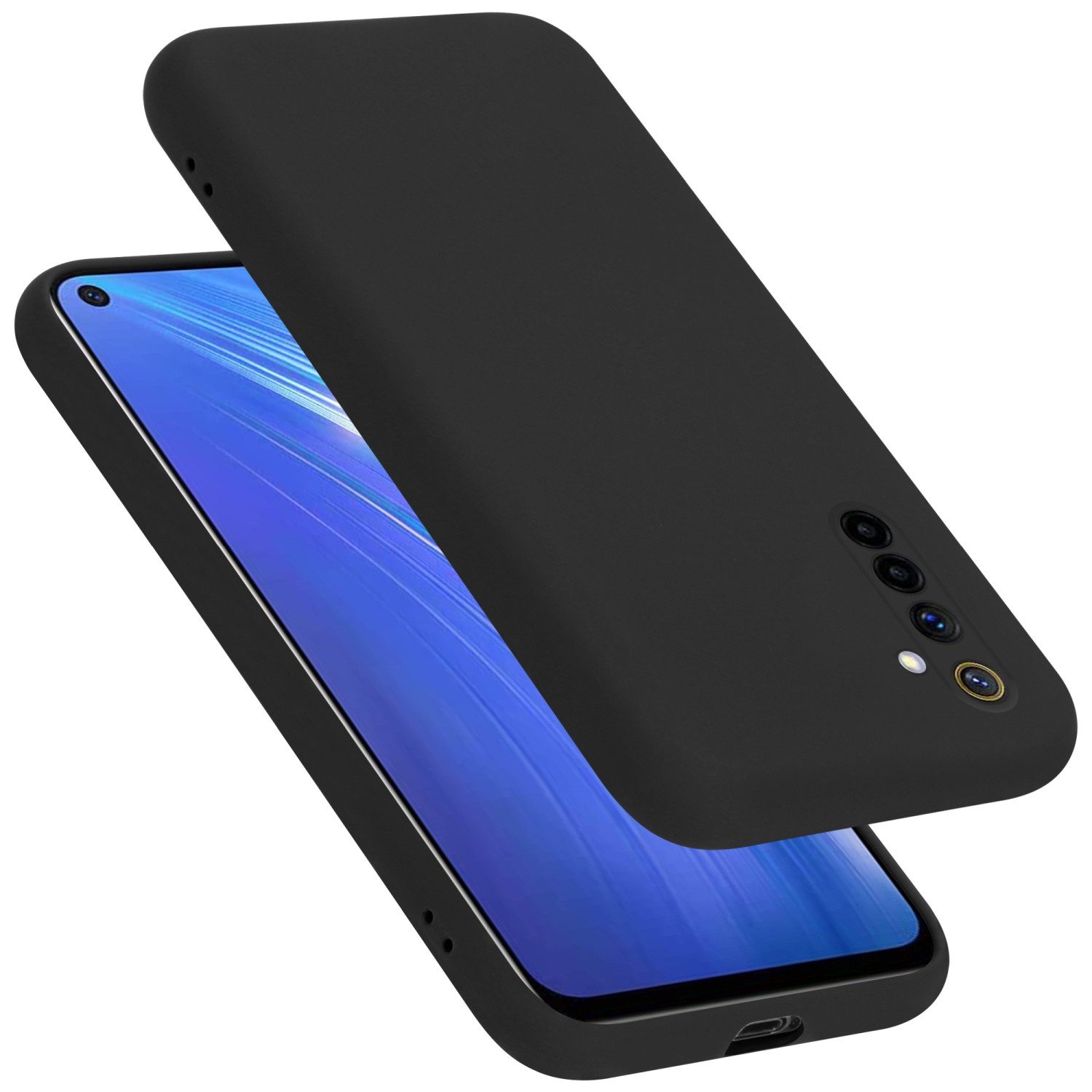 Cadorabo Handyhülle für Realme 6 4G / 6s Hülle Realme 6 4G / 6s, Flexible Hülle TPU Silikon Schutzhülle Back Cover Case