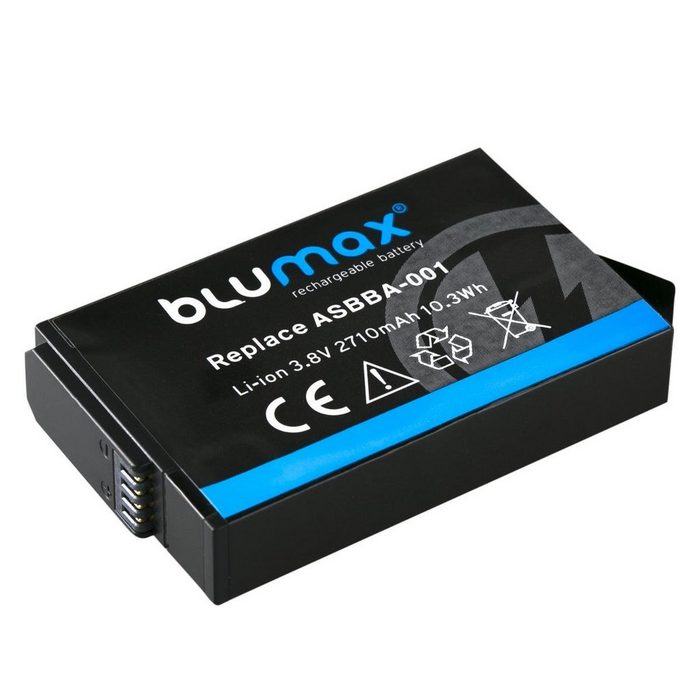 Blumax Akku passend für für-GoPro Fusion 2710 mAh (3 8V) Kamera-Akku