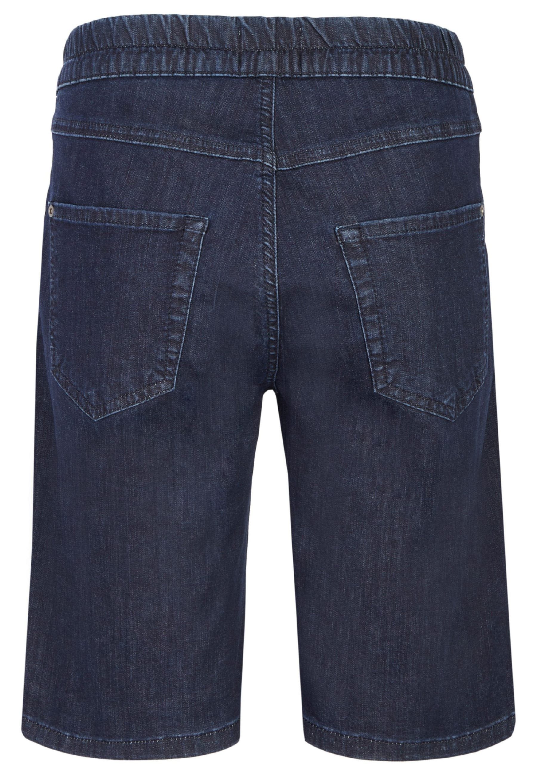 Active Short Shorts Label-Applikationen Jeansshorts ANGELS mit Stretch-Bund indigo in