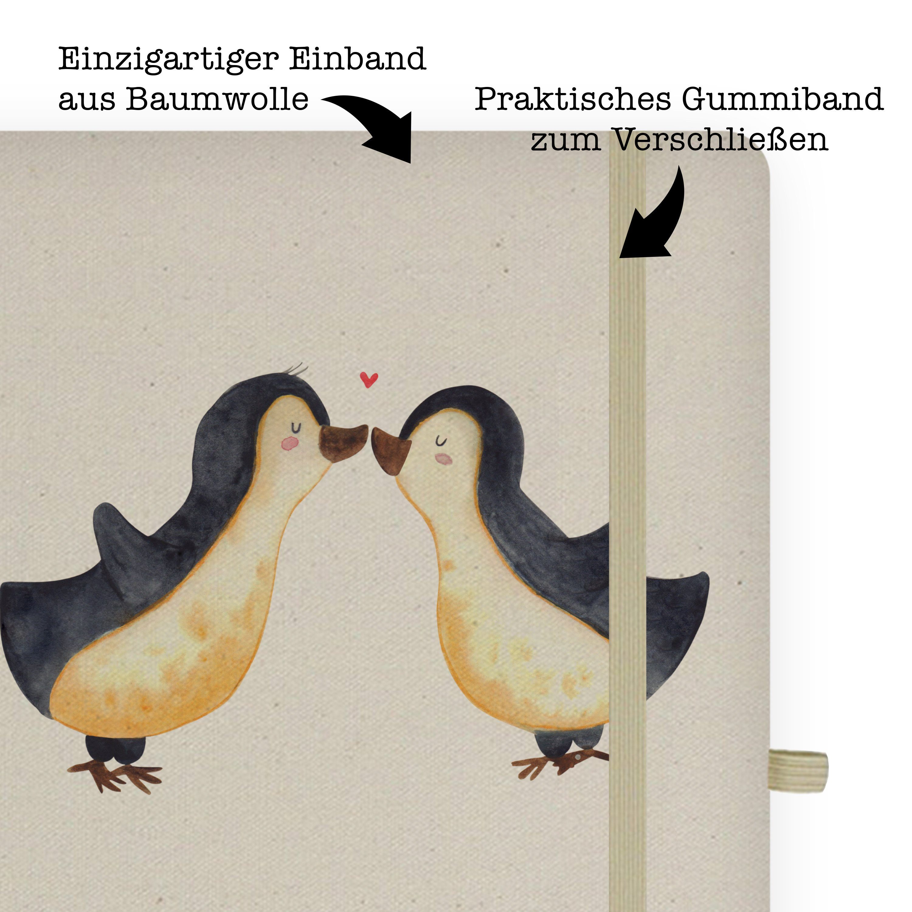 Mr. & Mrs. Panda Notizbuch Heiratsantrag, Mrs. F Mr. Geschenk, Panda für Ehemann, - & - Kuss Pinguine Transparent