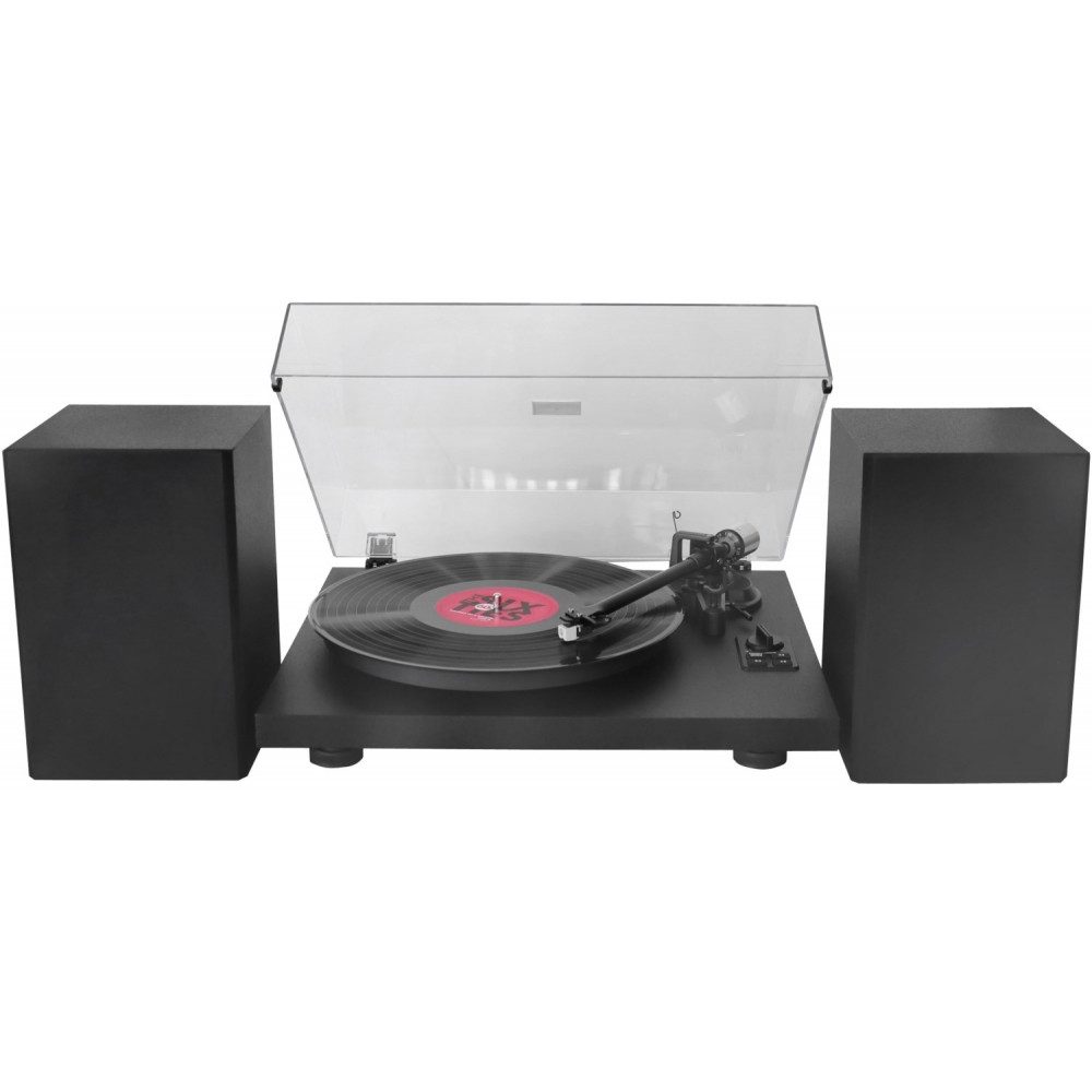 Soundmaster PL711SW - Plattenspieler mit Bluetooth - schwarz Plattenspieler