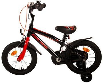 TPFSports Kinderfahrrad Volare Super GT 14 Zoll 2x Handbremse, 1 Gang, (Jungsfahrrad - Jungen Kinderrad - ohne Schaltung - Sicherheitsgriffe), Jungs Fahrrad - Kinder Fahrrad 14 Zoll mit Stützräder - Rot