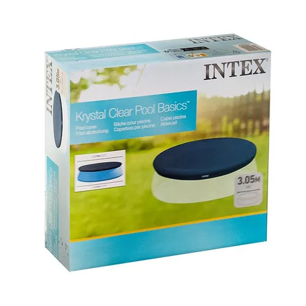 Intex Poolverdeck Abdeckplane Poolplane Schutzplane, (Spar-Set, 1-St), Vinyl, witterungsfest, 30 cm Überlappung