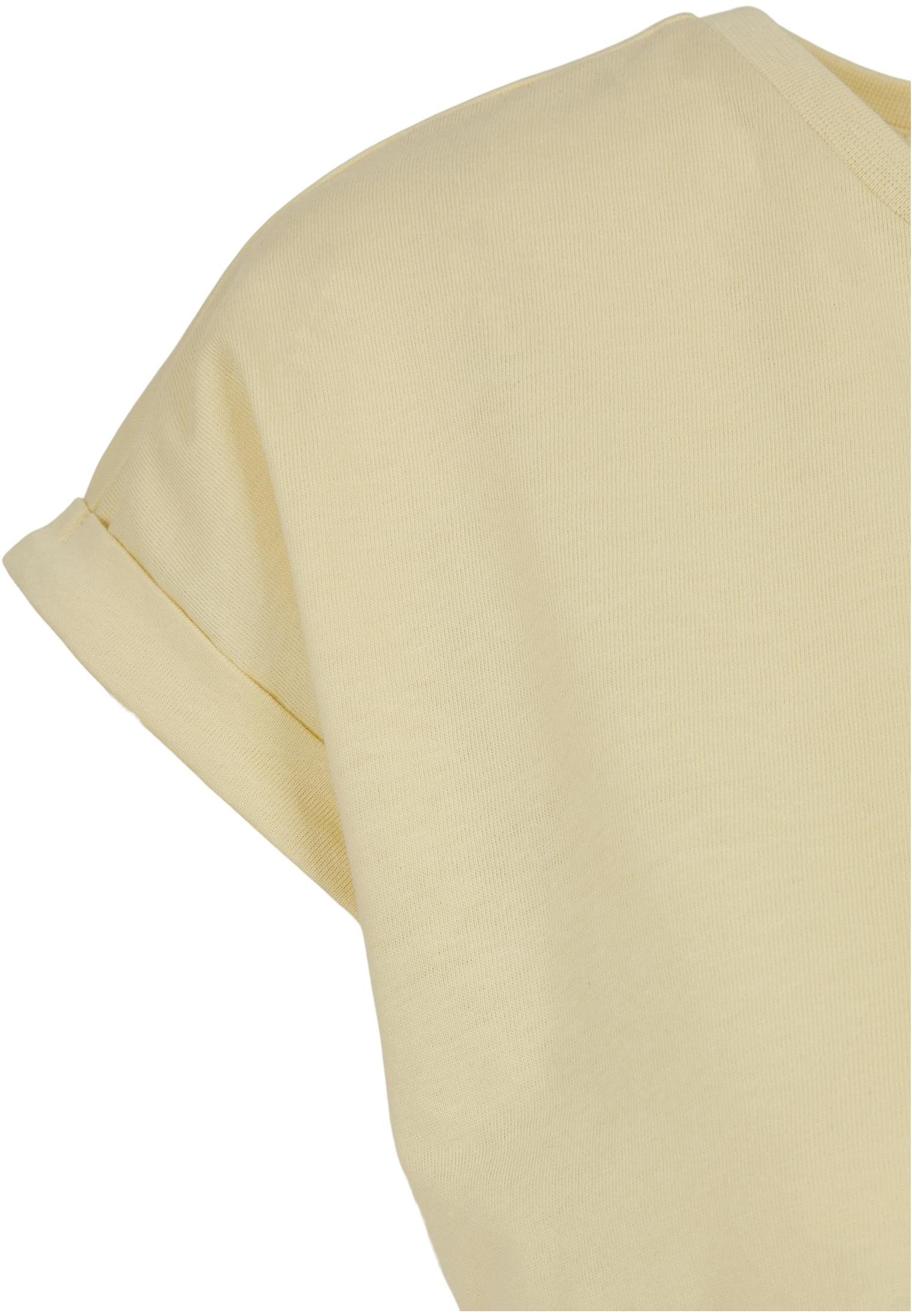 URBAN (1-tlg) Organic CLASSICS Shoulder Damen Extended Tee Kurzarmshirt softyellow Ladies