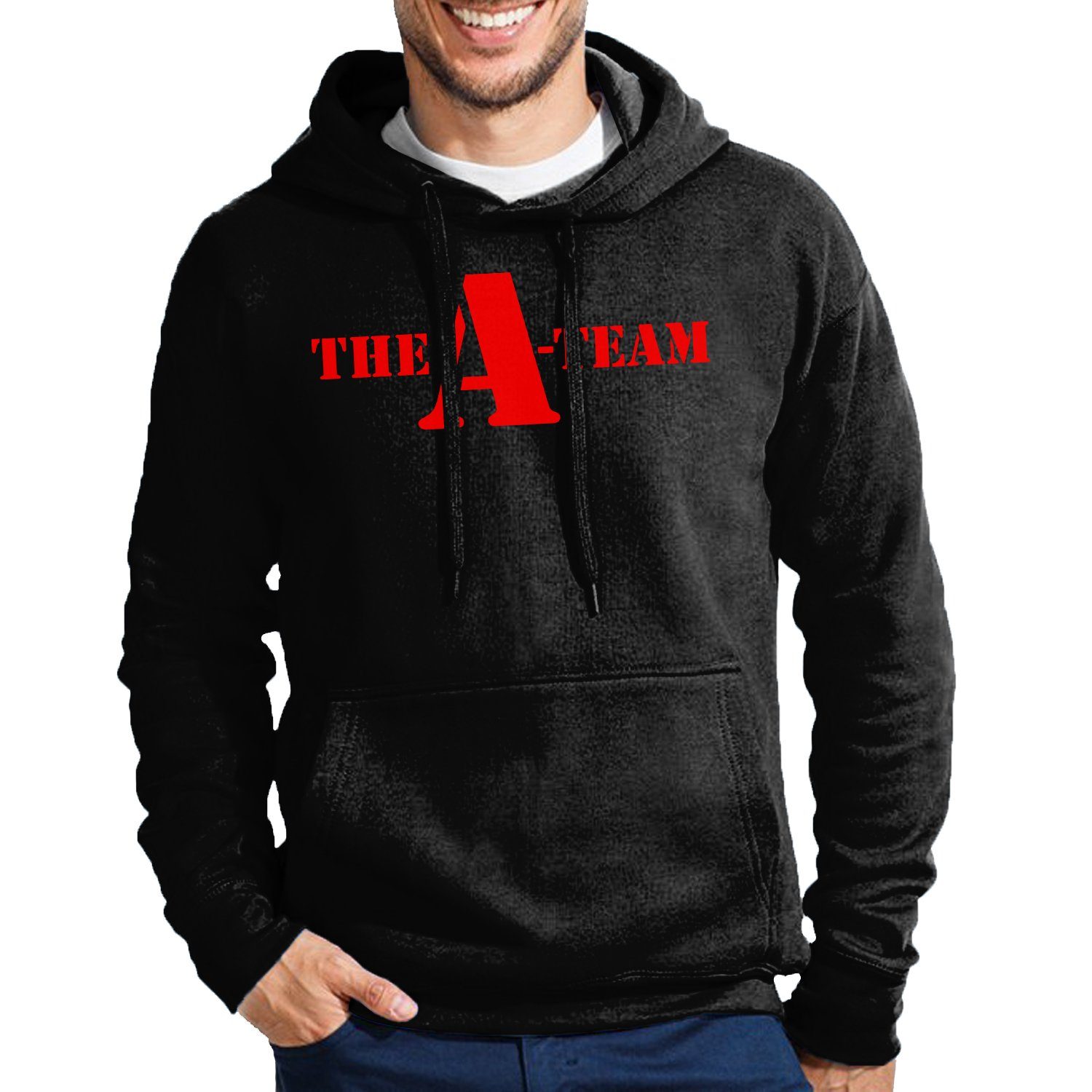 Blondie & Brownie Hoodie Herren A Team Logo Print Van Bus Murdock Hannibal Serie mit Kapuze