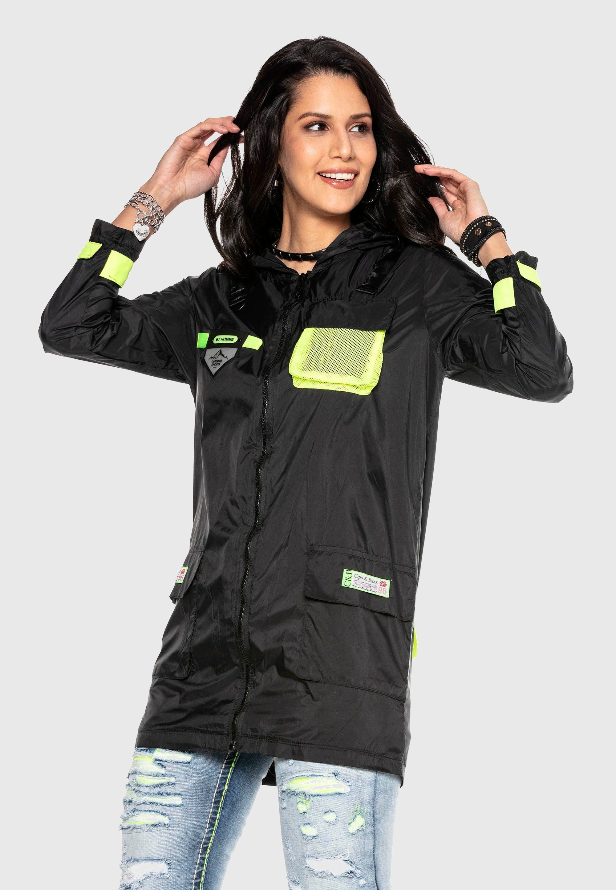 Cipo & Baxx Regenjacke Mäntel im modernen Look – Bild 4 von 5