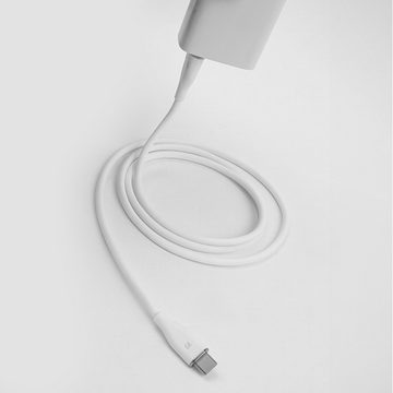 Forever Ladekabel / Datenkabel USB - USB-C 1,0 m 6A Weiß Smartphone-Kabel, (100 cm)