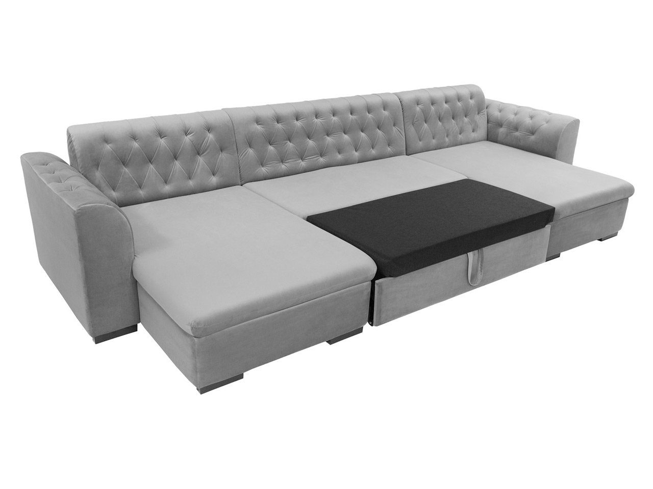 Kofot, cm Ecksofa mit Schlaffunktion, 365x153x82 U-Form, MIRJAN24