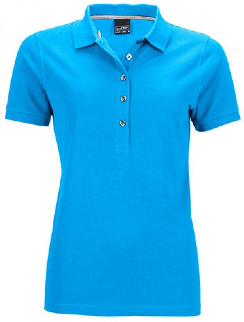 James & Nicholson Poloshirt Damen Pima Polo / feine Piqué-Qualität