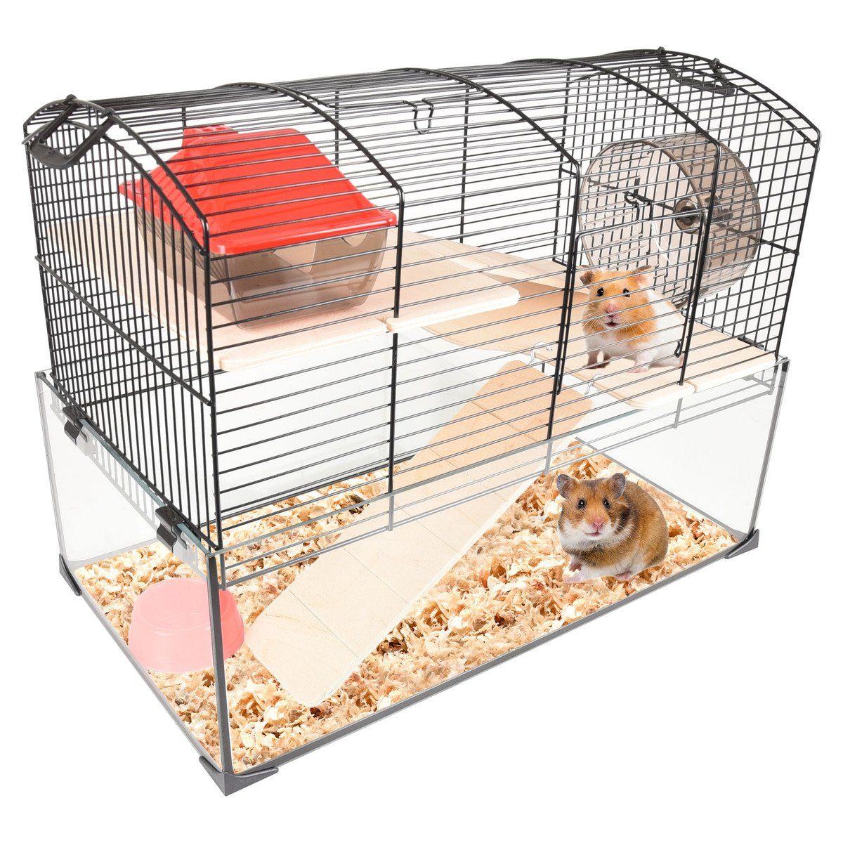 Kleintierkäfig Hamsterkäfig Vitru schwarz 1