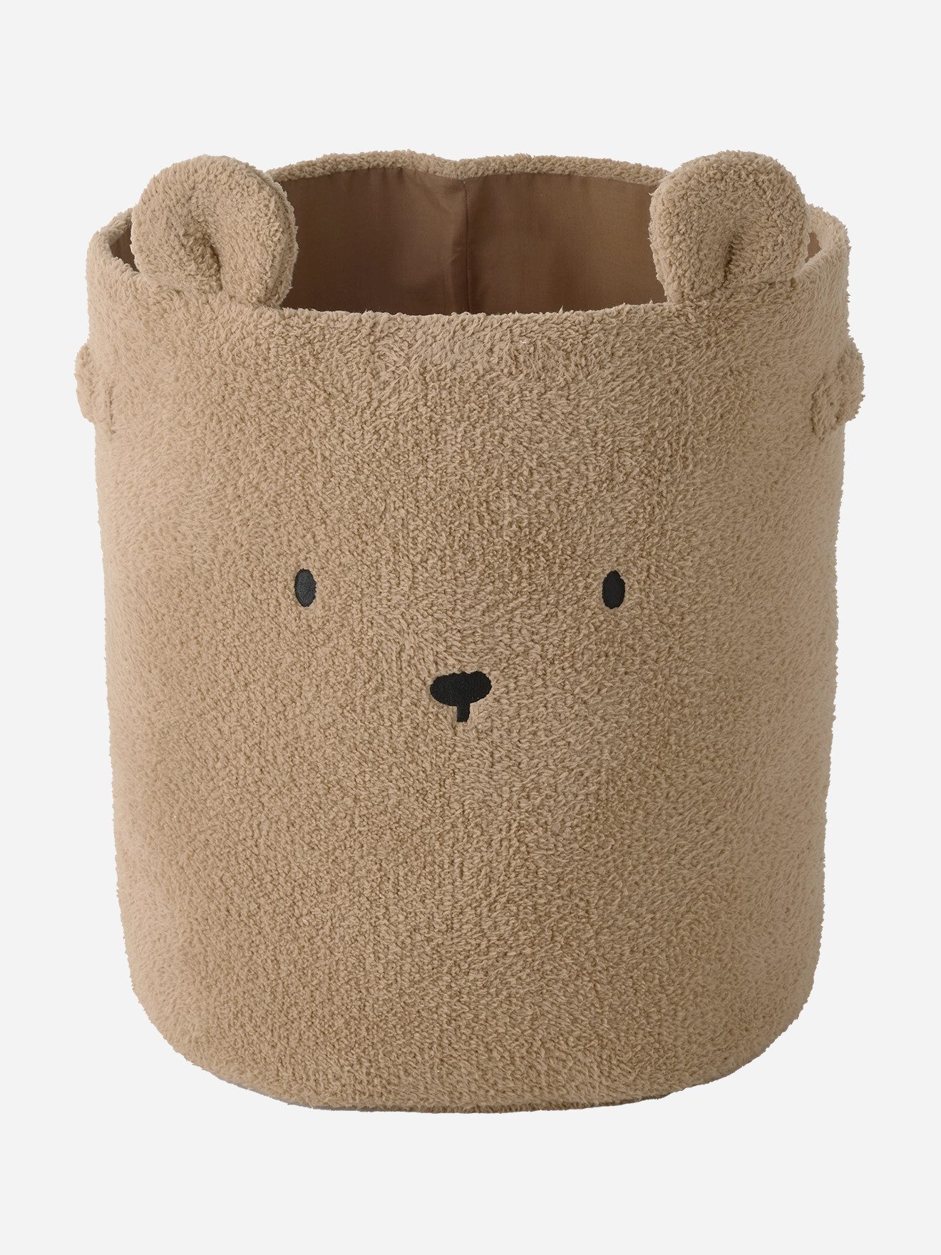 vertbaudet Aufbewahrungskorb Kinderzimmer XL Aufbewahrungskorb BÄR, Teddyfleece