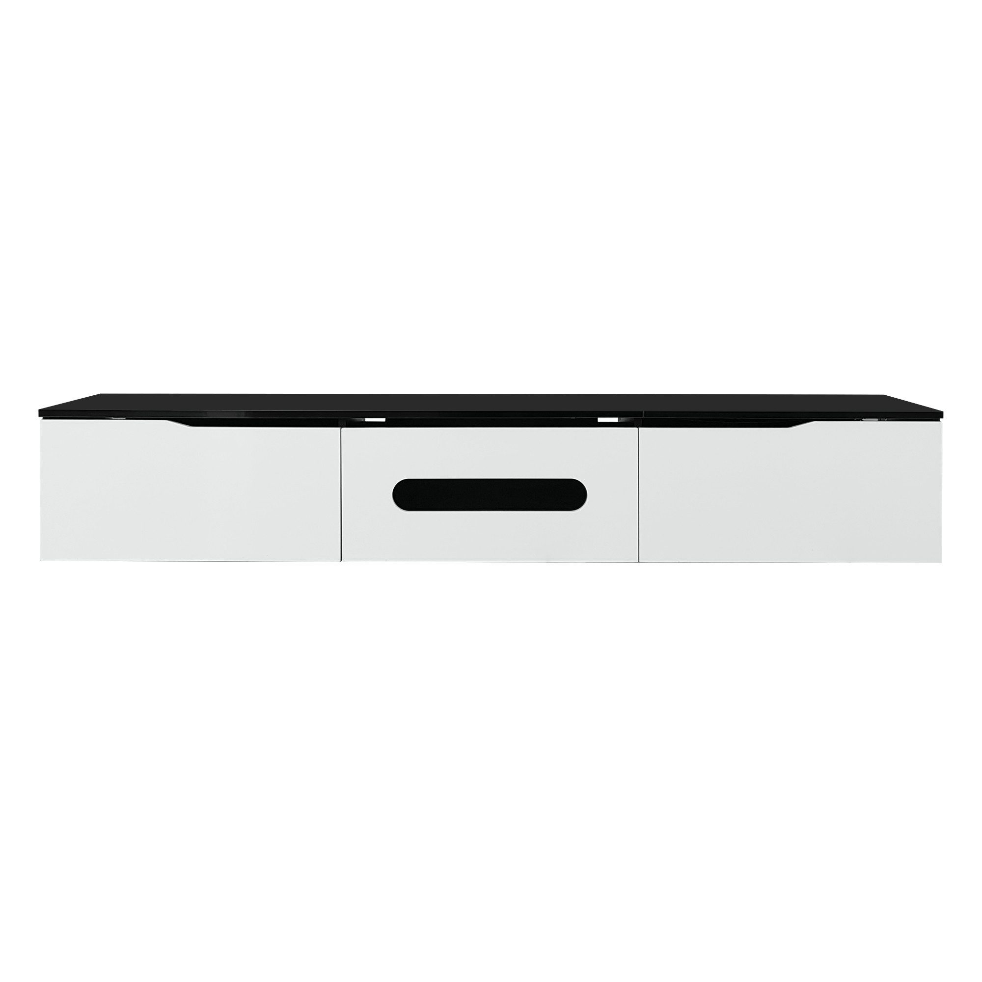 HAUSS SPOLE TV-Schrank Hochglanzoberfläche, mit LED-Beleuchtung, wandmontie günstig online kaufen