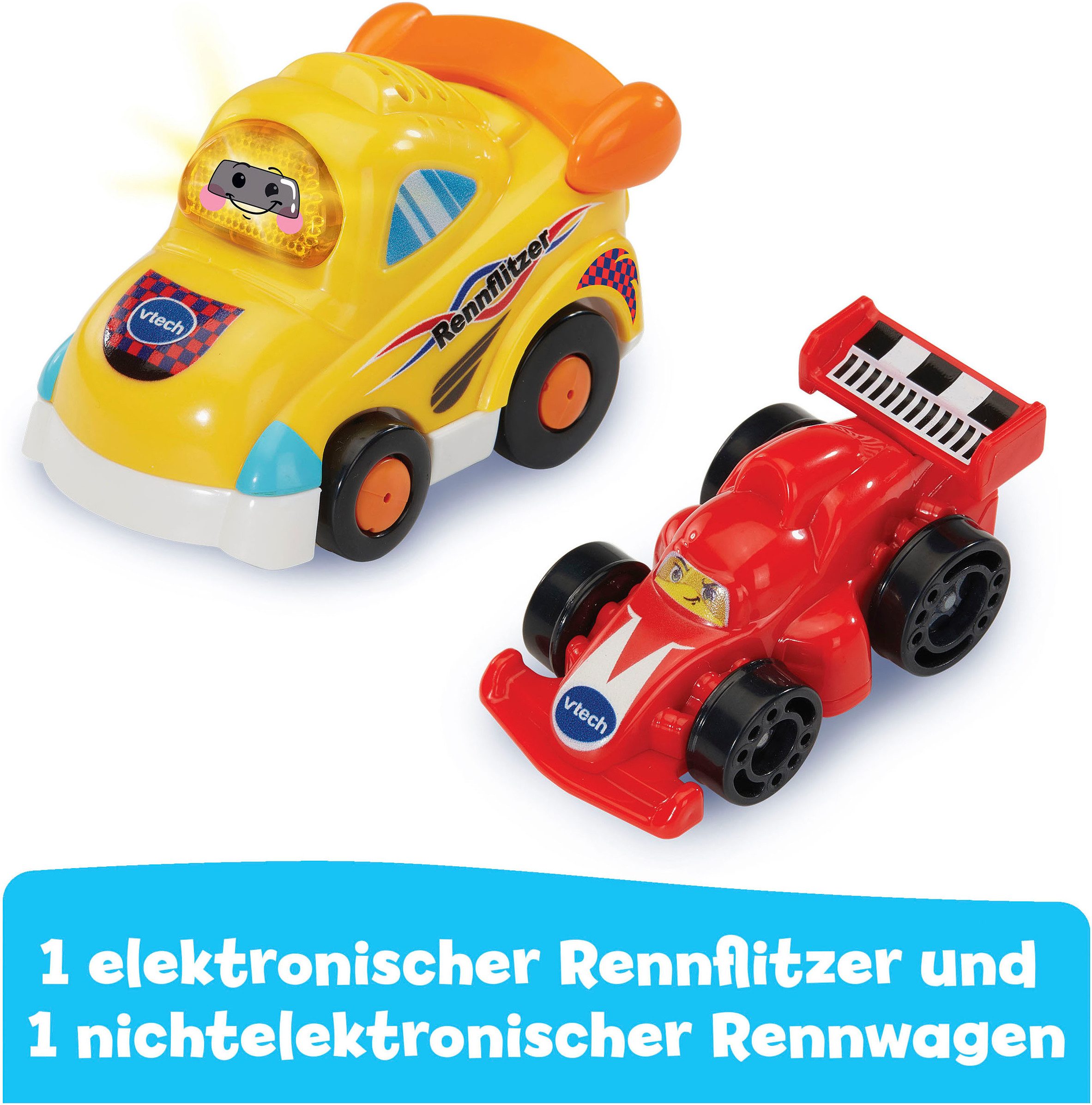 Vtech® Spiel-Gebäude Tut Tut Baby Flitzer - Zickzack-Turm, inkll. Tut Tut Baby Flitzer Rennauto