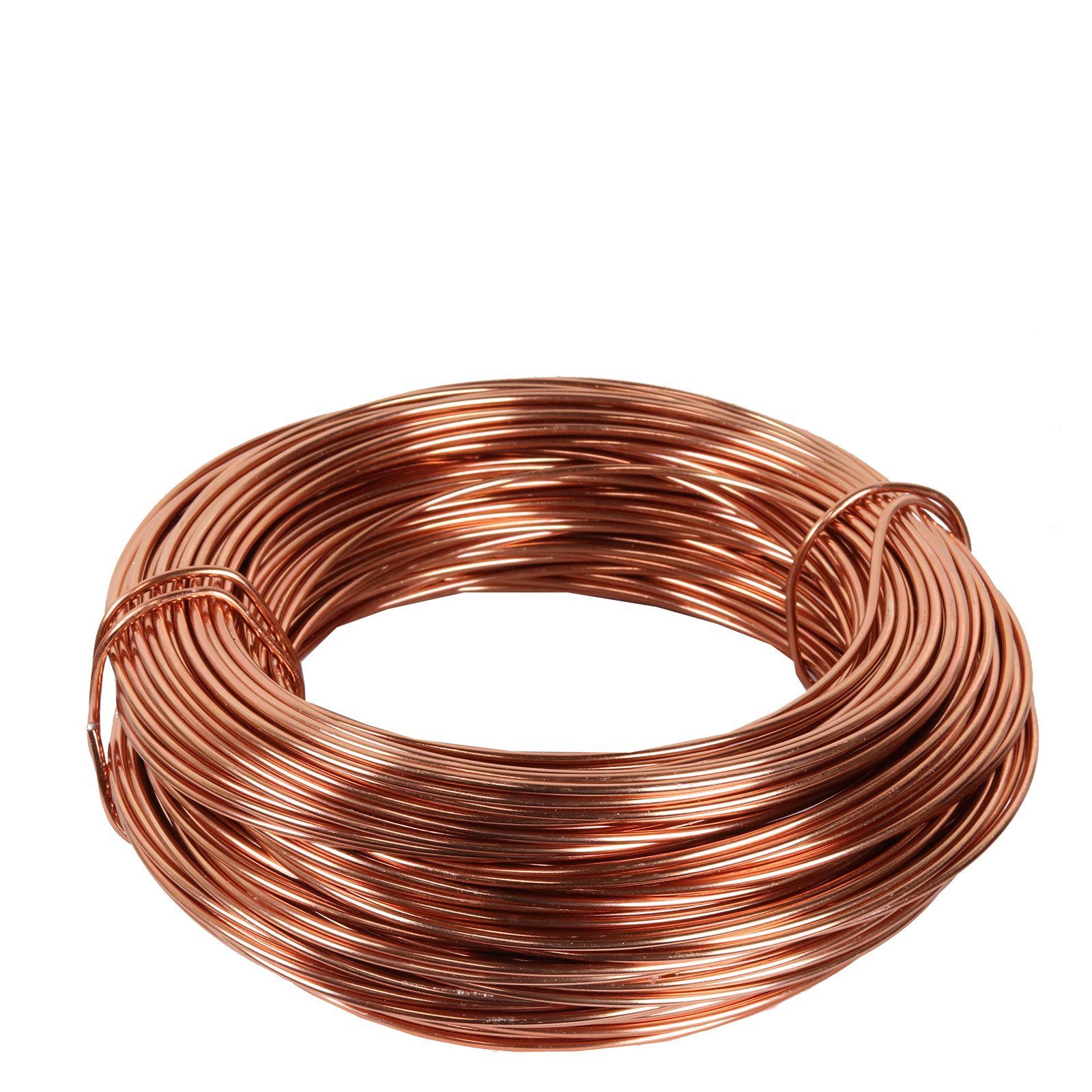 Draht Aluminiumdraht - kupfer - Ø 2 mm x 60 m - 500 g