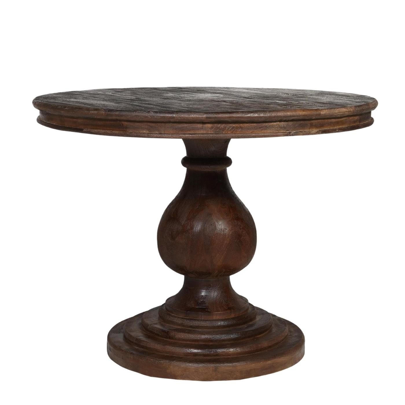 baario Esstisch Esstisch HARRISON dunkelbraun Ø100, rund massiv Mangoholz L günstig online kaufen