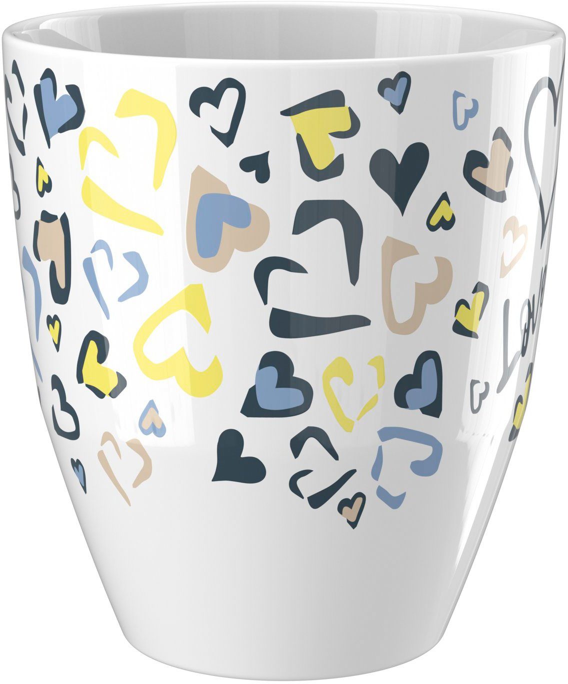 MUG JOOP! in Becher VALENTINE'S Farben EDITION, Herzen-Muster originalem mit charmanten Porzellan, COLLECTOR'S Joop!