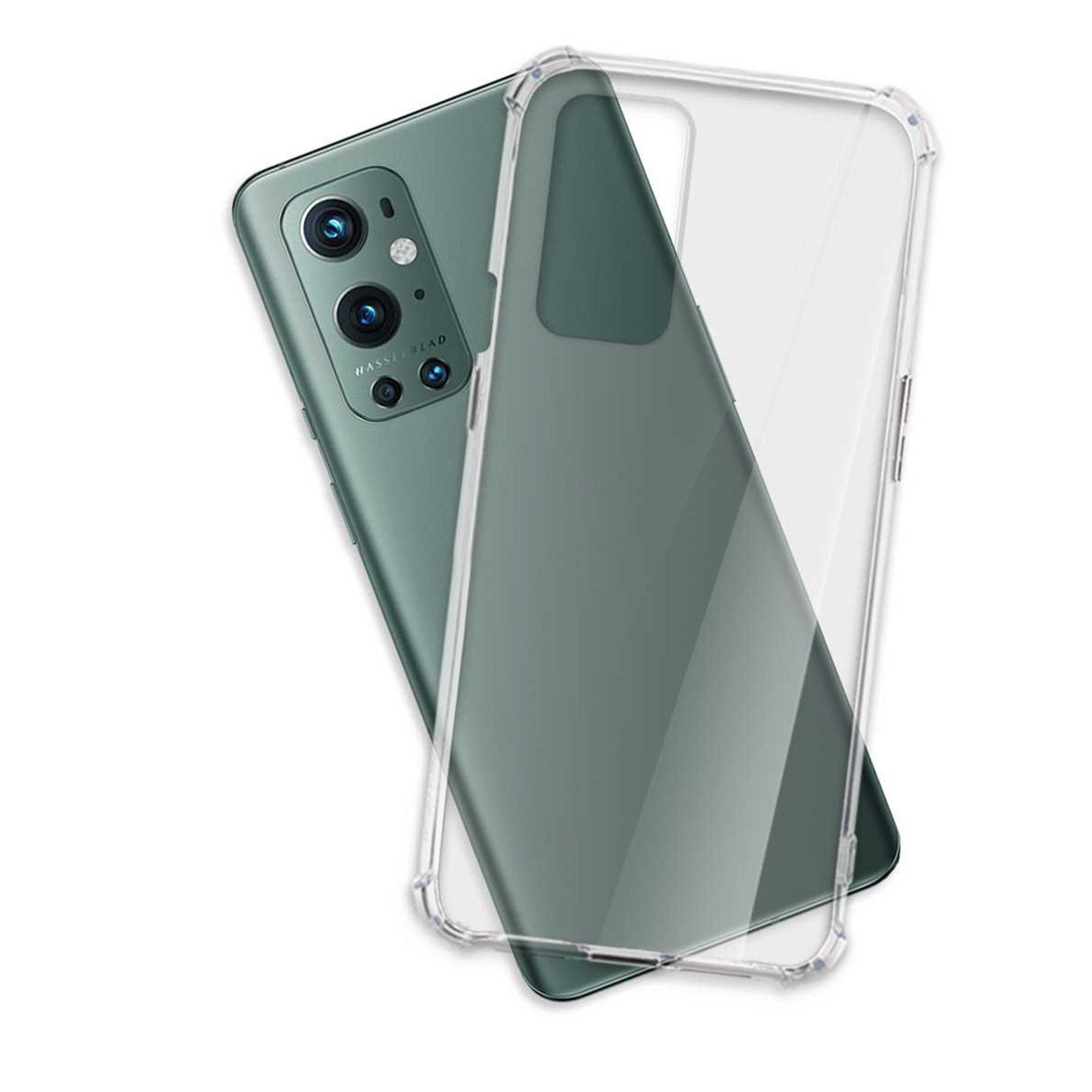 mtb more energy Smartphone-Hülle Clear Armor Case für OnePlus 9 Pro, Transparente TPU Schutzhülle Case Backcover mit Anti-Shock Verstärkung
