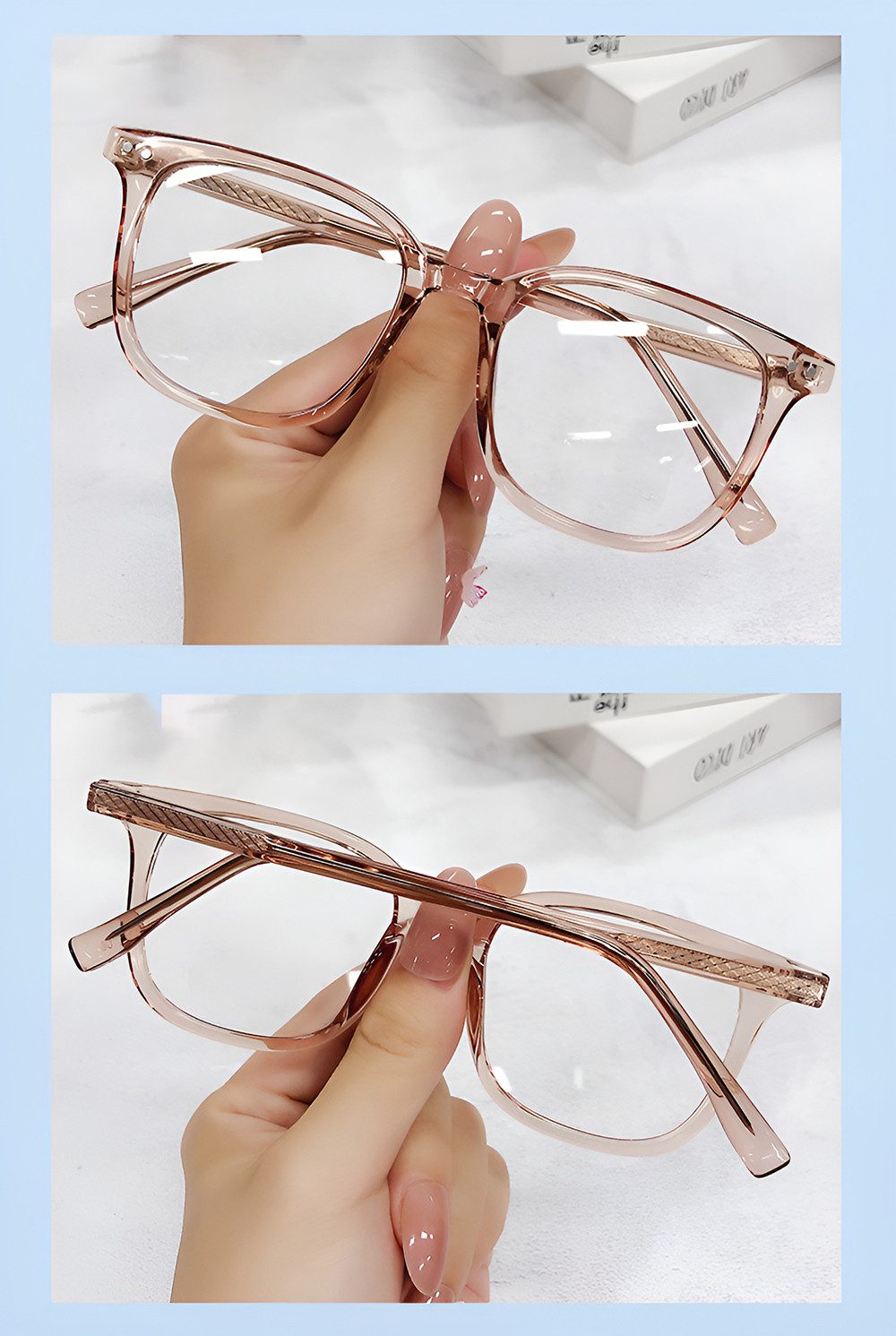 PACIEA Lesebrille Damen Herren Anti Blaulicht Anti-Müdigkeit Mode