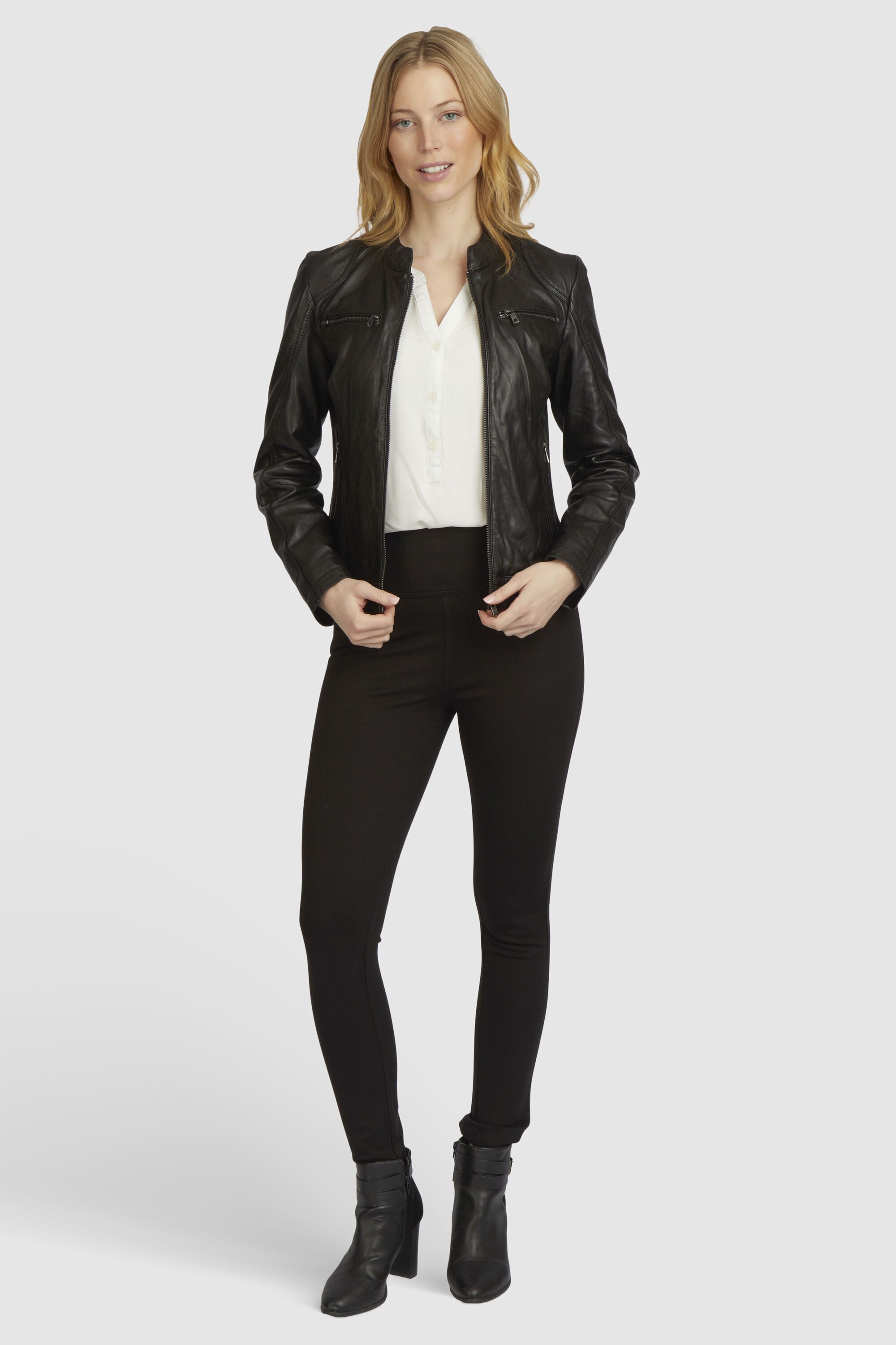 bugatti Lederjacke BULady-110 (1-St) aus weichem Leder