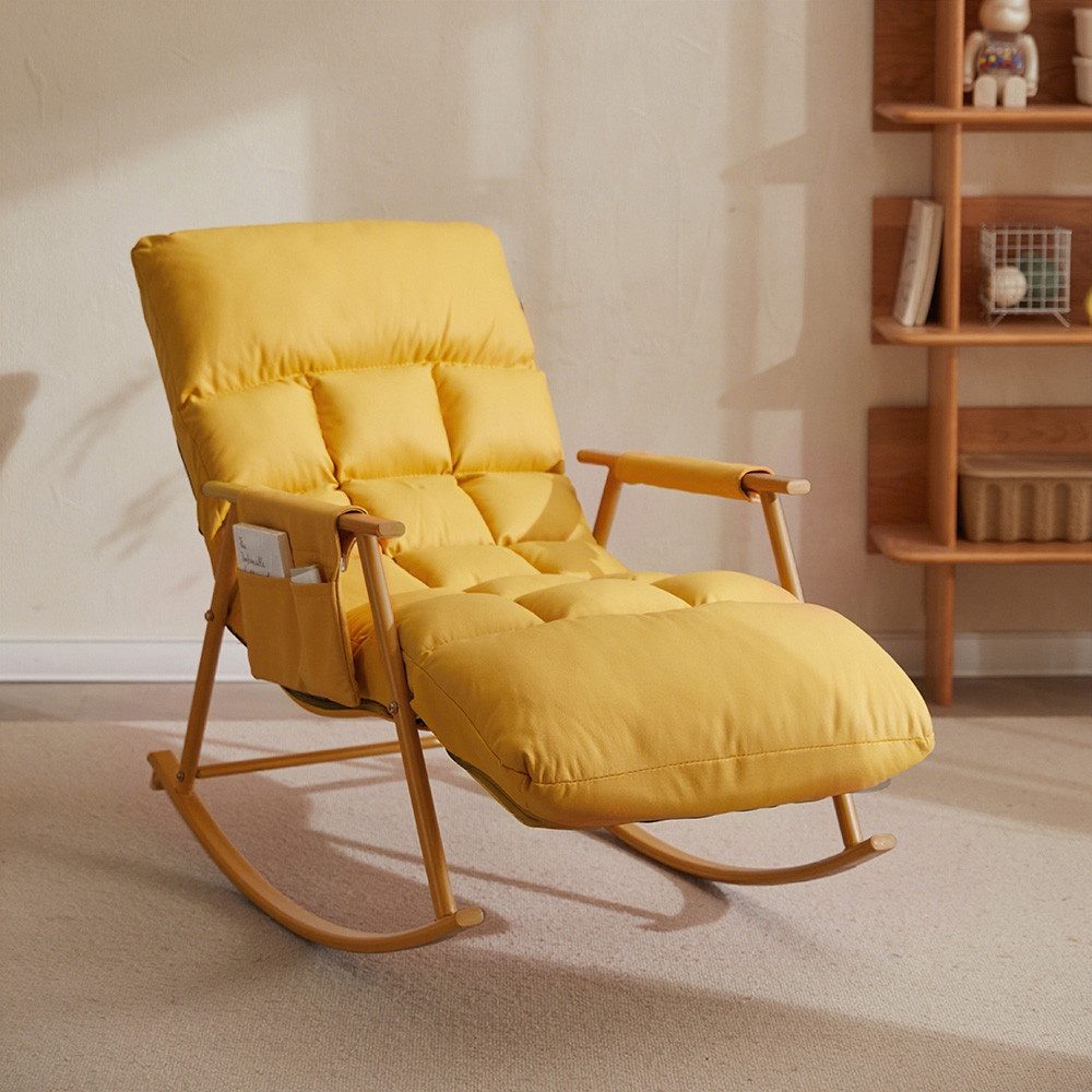 POPOLIC Schaukelstuhl Wohnzimmer Schaukelstuhl Liege faul günstig online kaufen