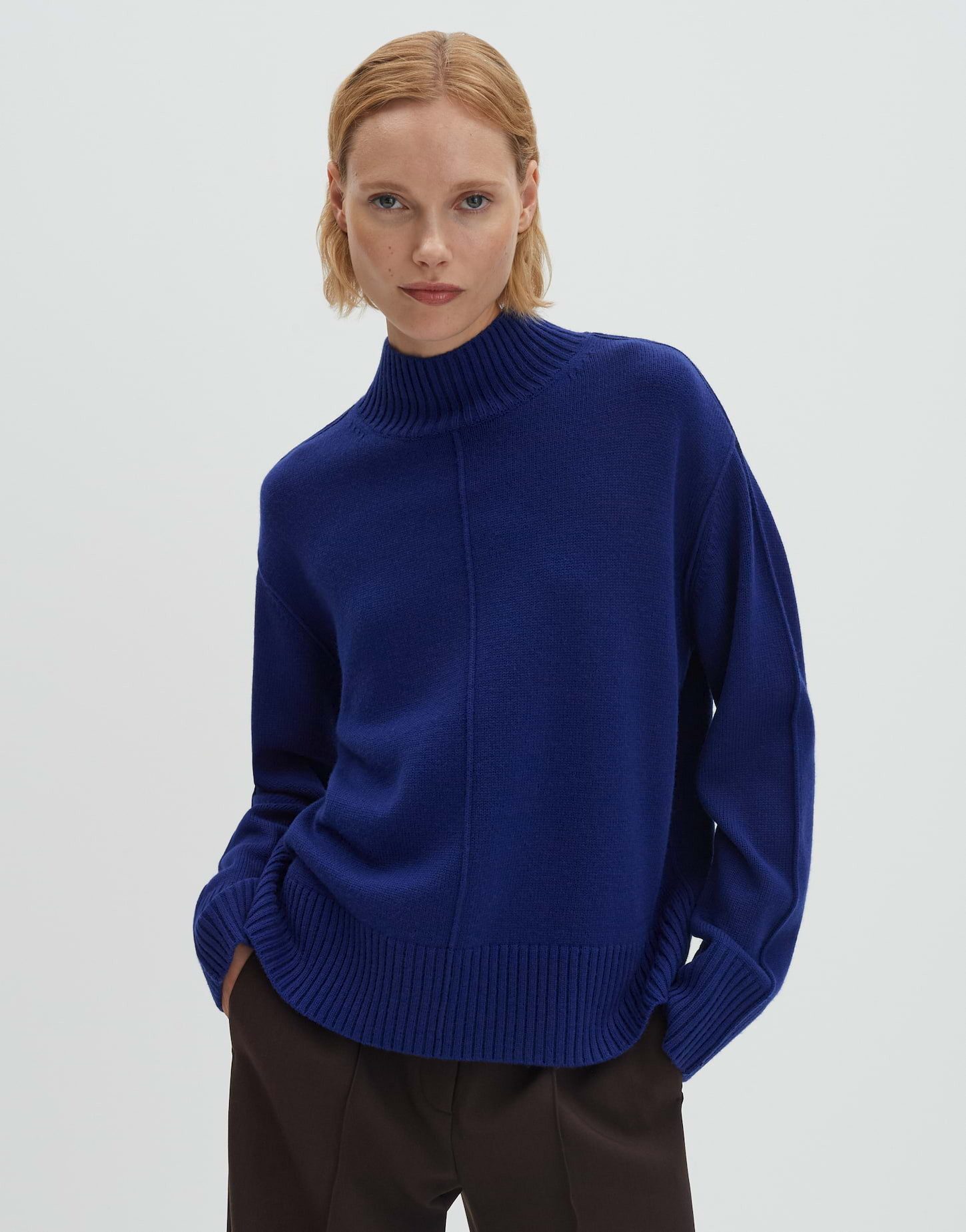 someday Strickpullover TELSKE Loose im hochwertigen Wollmix weite Passform, gerader Schnitt