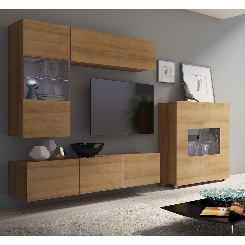 Lomadox Wohnwand CAIRNS-132, (Mega-Spar-Set, 4-St., 4-tlg), günstig online kaufen
