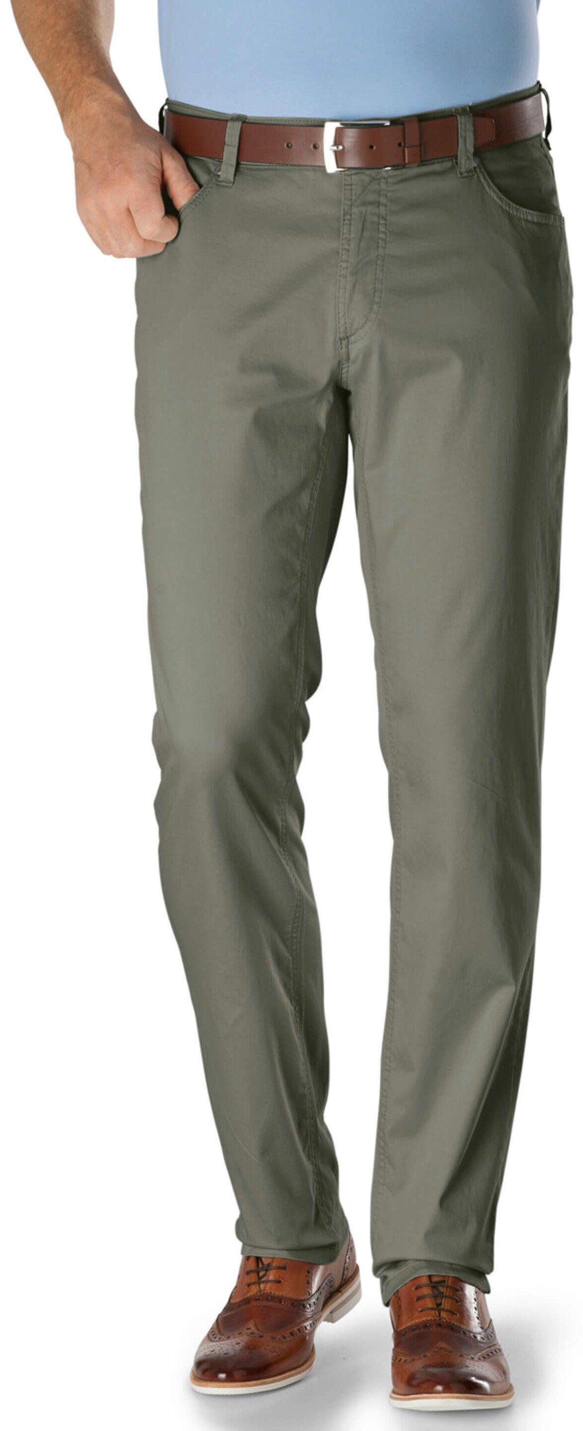 EUREX by BRAX Regular-fit-Jeans EUREX BY BRAX Tiefbund-Stretch-Jeans Luke schilf