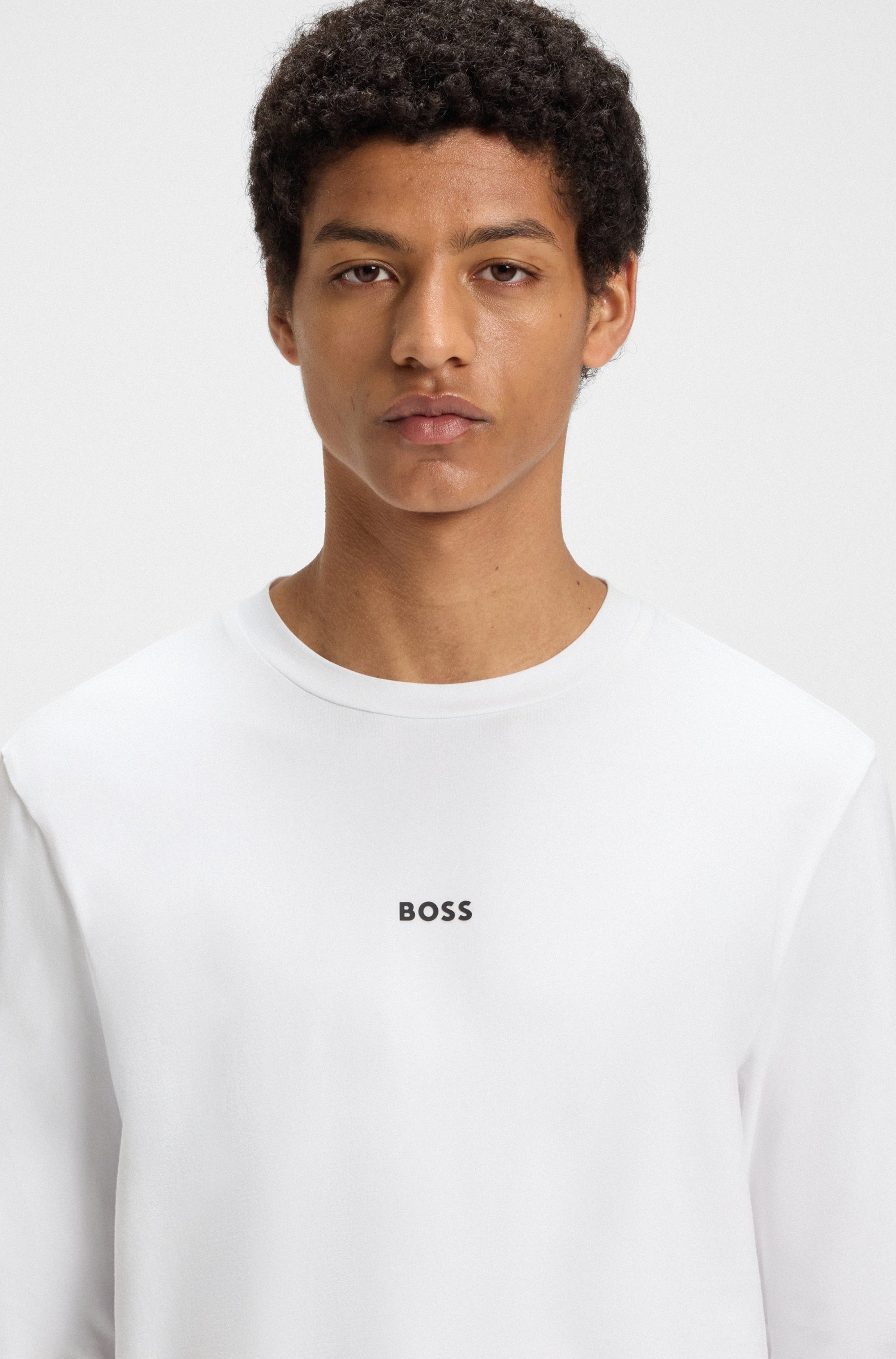 BOSS ORANGE Langarmshirt TChark mit Rundhalsausschnitt