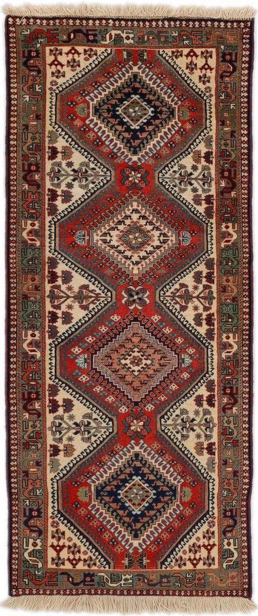 Orientteppich Yalameh 76x195 Handgeknüpfter Orientteppich / Perserteppich Läufer, Nain Trading, rechteckig, Höhe: 12 mm