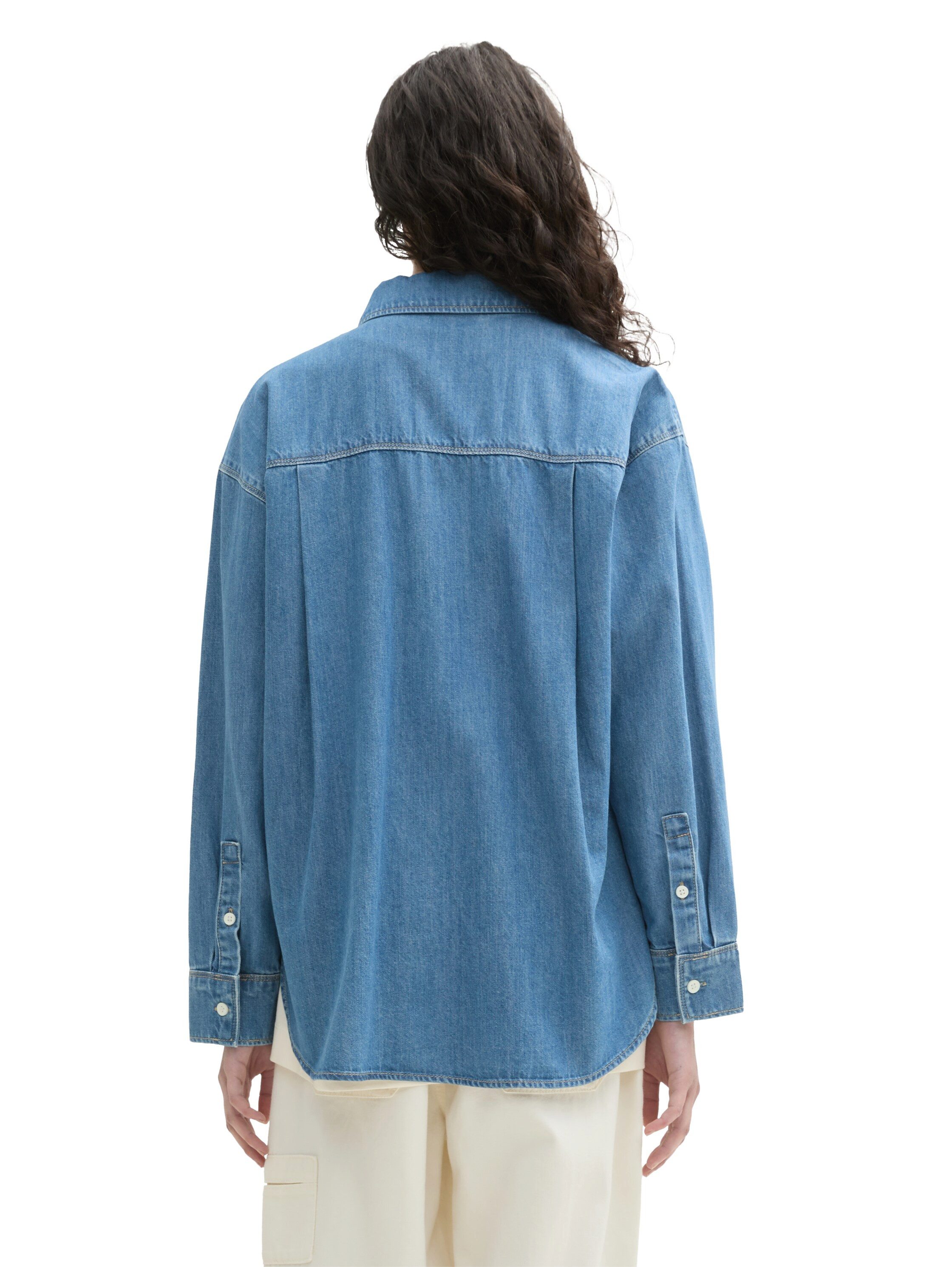 TOM TAILOR Denim Jeansbluse mit Brusttaschen günstig online kaufen