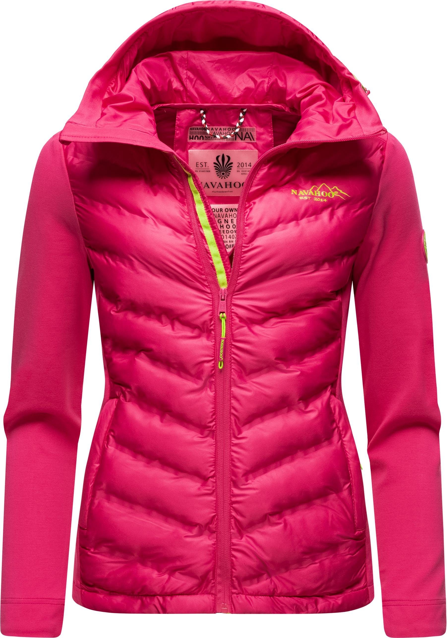 Mich Kapuze mit Mit pink Navahoo Übergangsjacke stylische Outdoorjacke Nimm