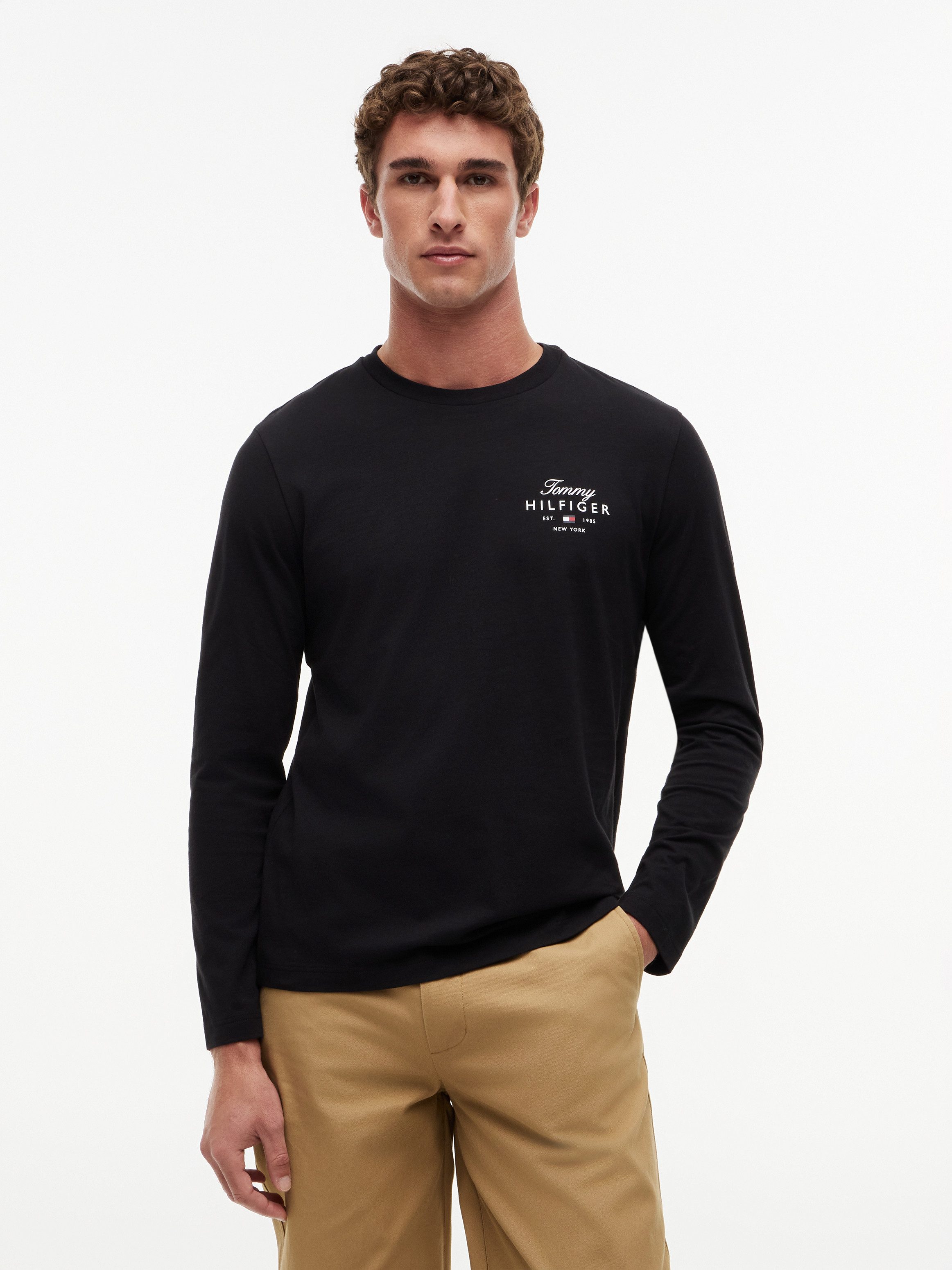 Tommy Hilfiger Langarmshirt SCRIPT STACK LS REGULAR TEE