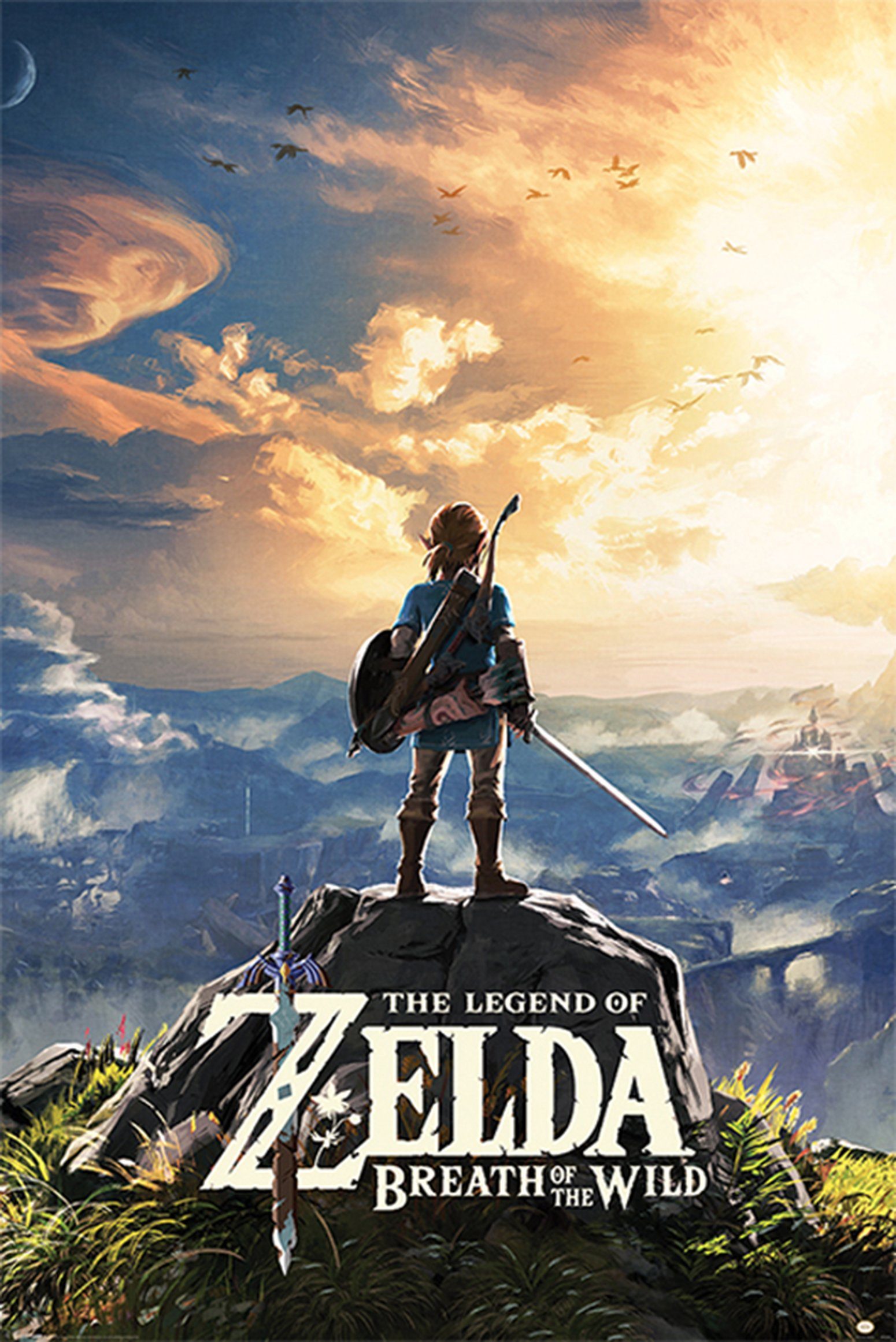 PYRAMID Poster The Legend of Zelda Poster Breath Of The Wild Sunset 61 x 91,5 cm