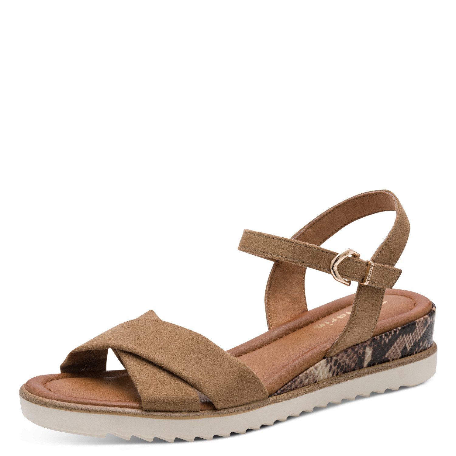 Tamaris Keilsandalette Riemchensandale, Sommerschuh in veganer Verarbeitung
