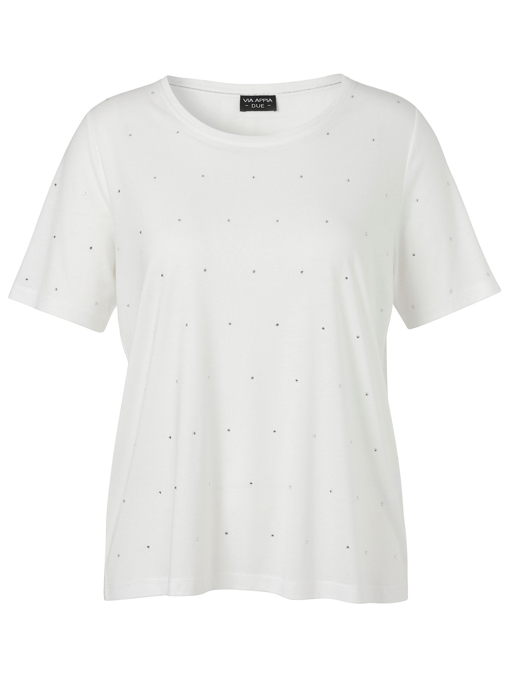 T-Shirt T-Shirt Rundhals 1/2 Arm Strass