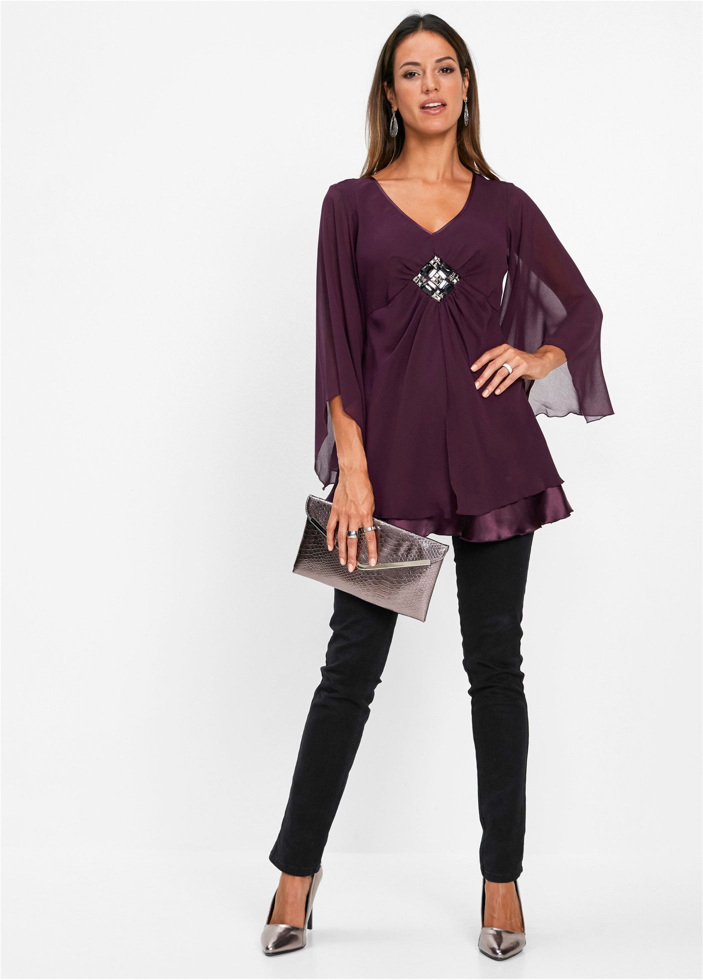 bonprix Tunika festlicher Stil, lockere Passform, aus Polyester – Bild 5 von 5