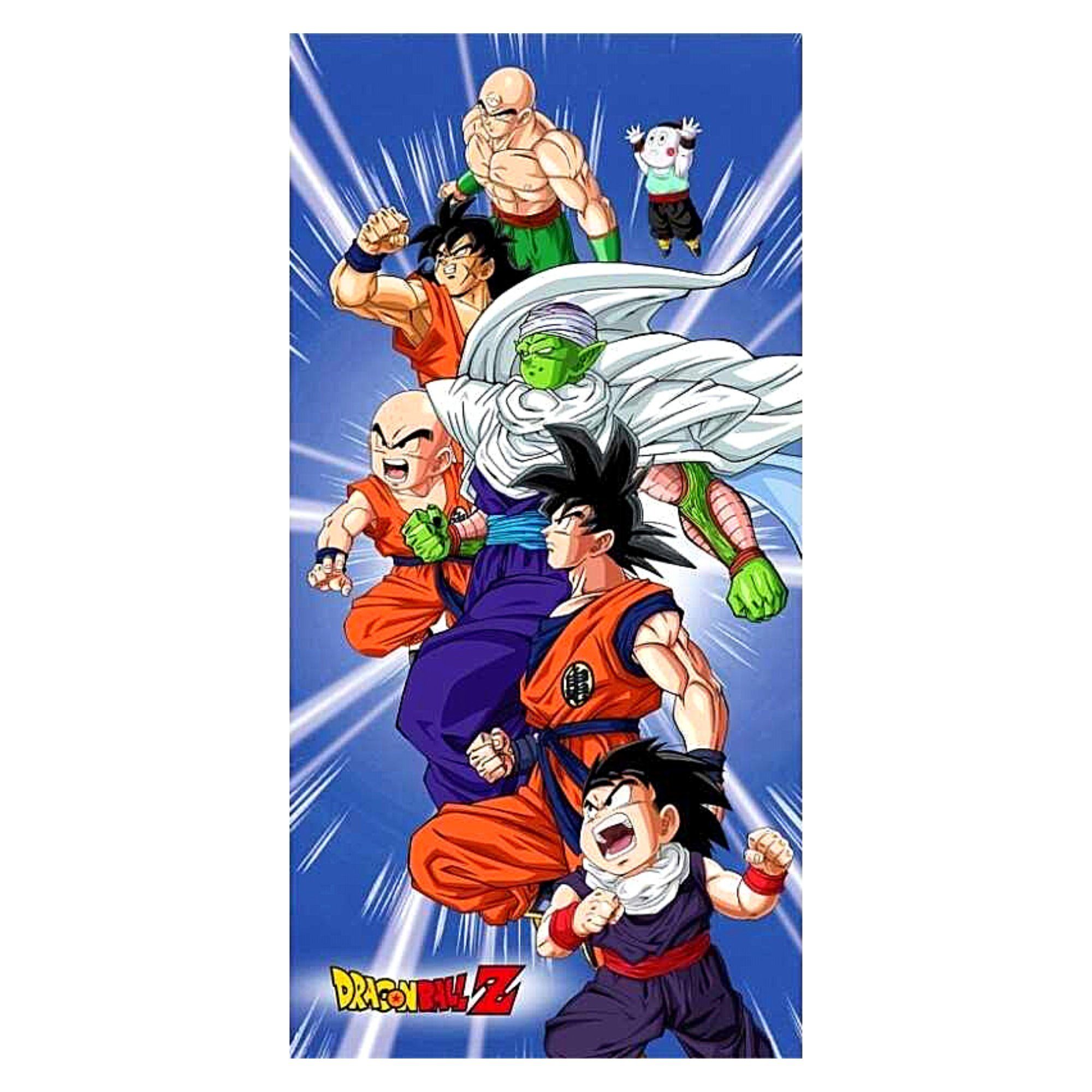 Dragon Ball Badetuch, Mikrofaser, Jungen Strandtuch aus 70 x 140 cm schnelltrocknend