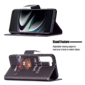Wigento Handyhülle Für Samsung Galaxy S22 Plus 5G Kunstleder Handy Tasche Book Motiv 1 Schutz Hülle Case Cover Etui Neu