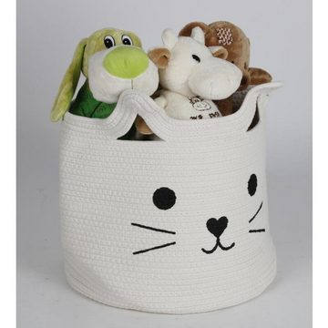 BURI Aufbewahrungsbox Aufbewahrungskorb Katzenform Baumwolle Faltbar Ordnungsbox Dekoration