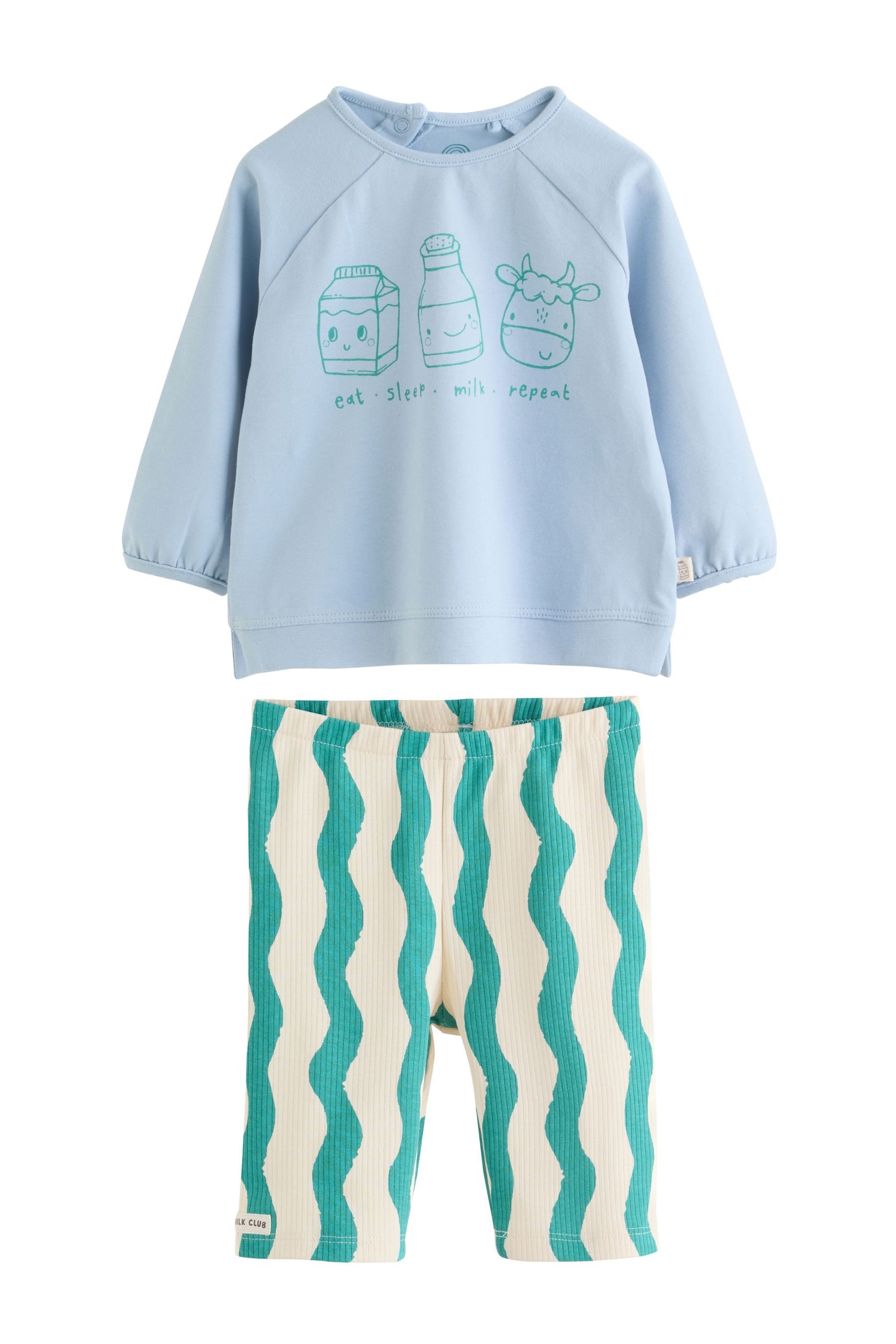 Next Shirt & Leggings 2-teiliges Baby-Set mit Oberteil und Leggings (2-tlg)